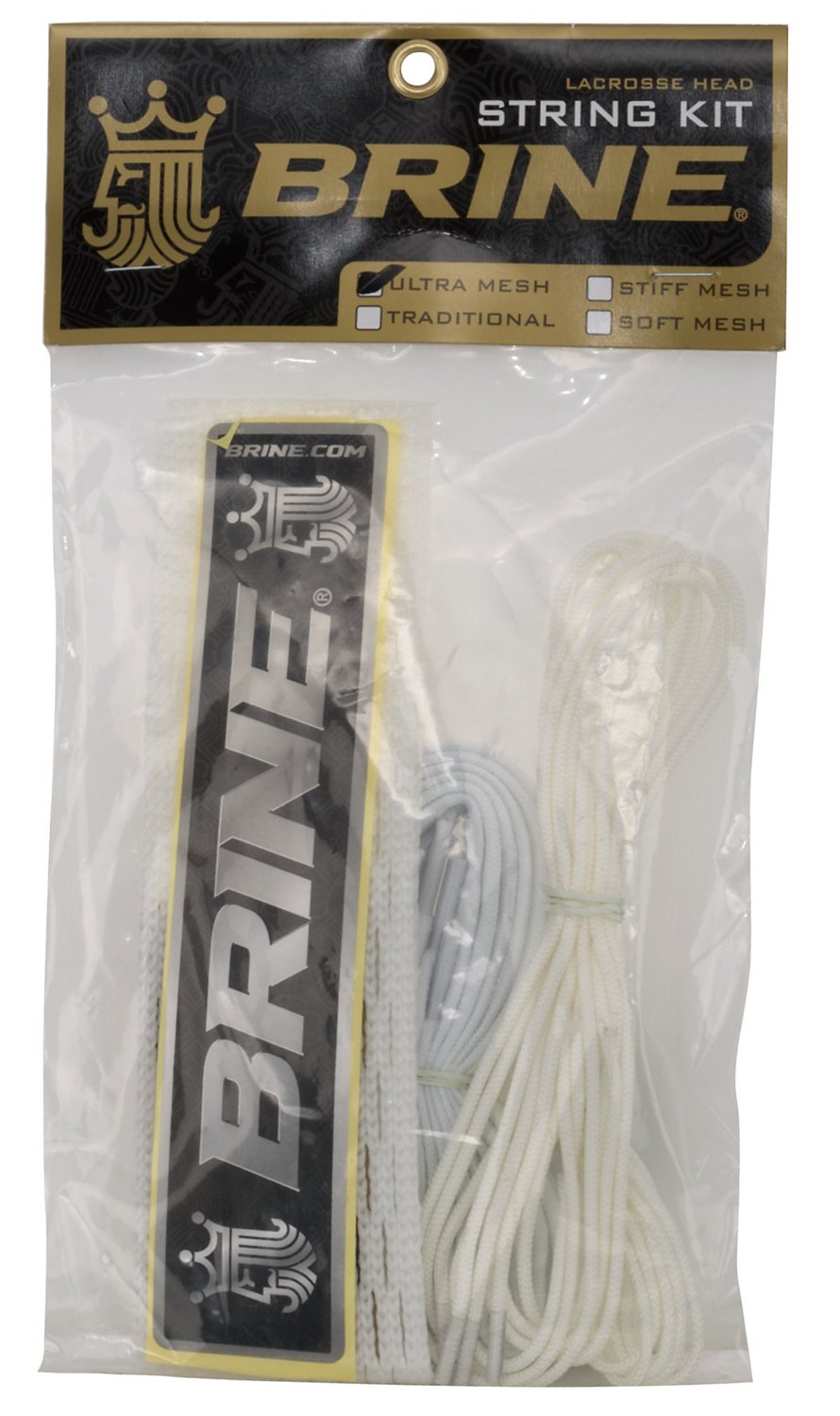 Brine Men's Lacrosse Head Soft Mesh Stringing Kit