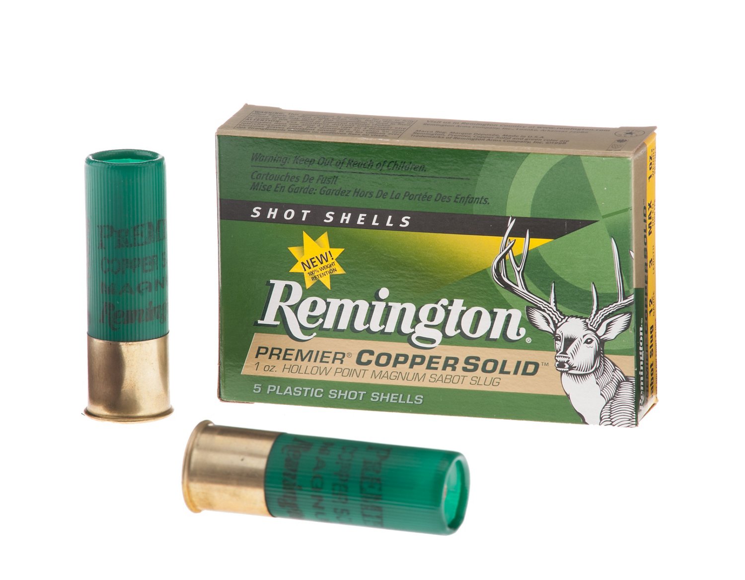 Remington Premier® Copper Solid 12 Gauge Sabot Slug Shotshells