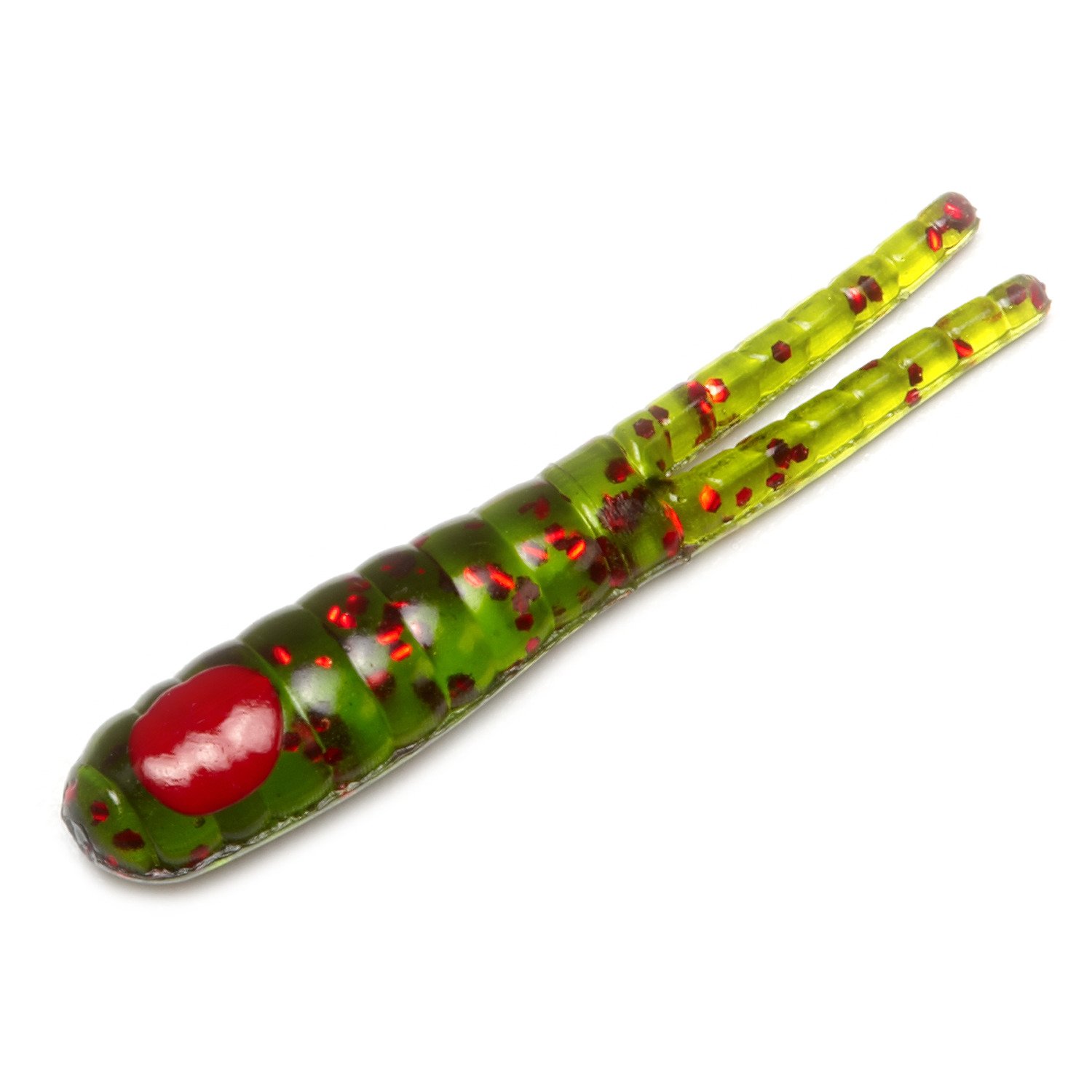 Avocado/Red Glitter