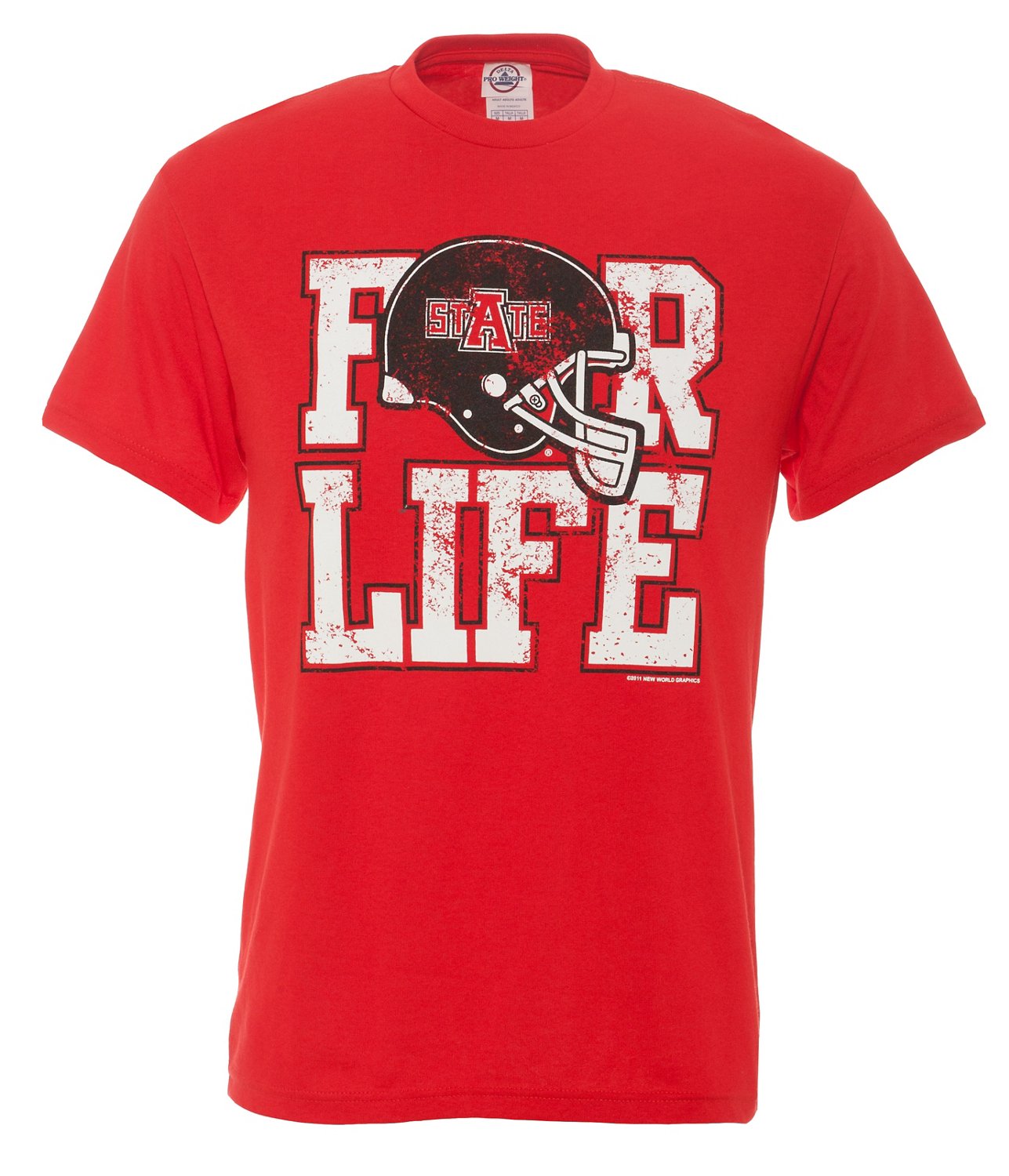 New World Graphics Adults' Arkansas State University For Life Short Sleeve T-shirt
