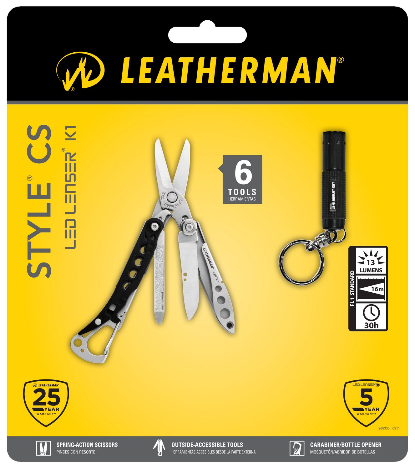 Leatherman CS Multi-Tool with K1 Flashlight