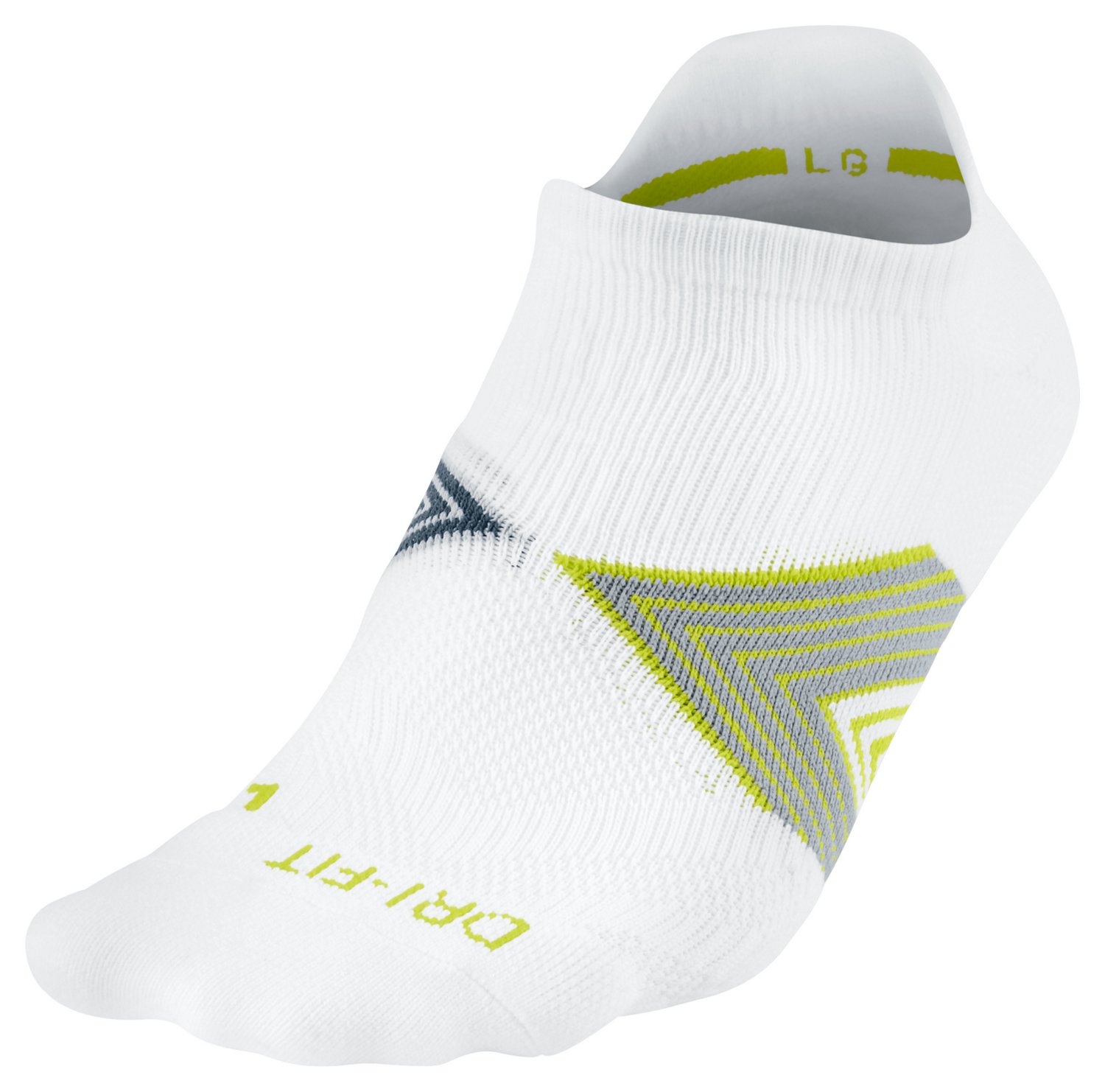 Nike Adults' Running Dri-FIT Cushioned Dynamic Arch No Show Socks