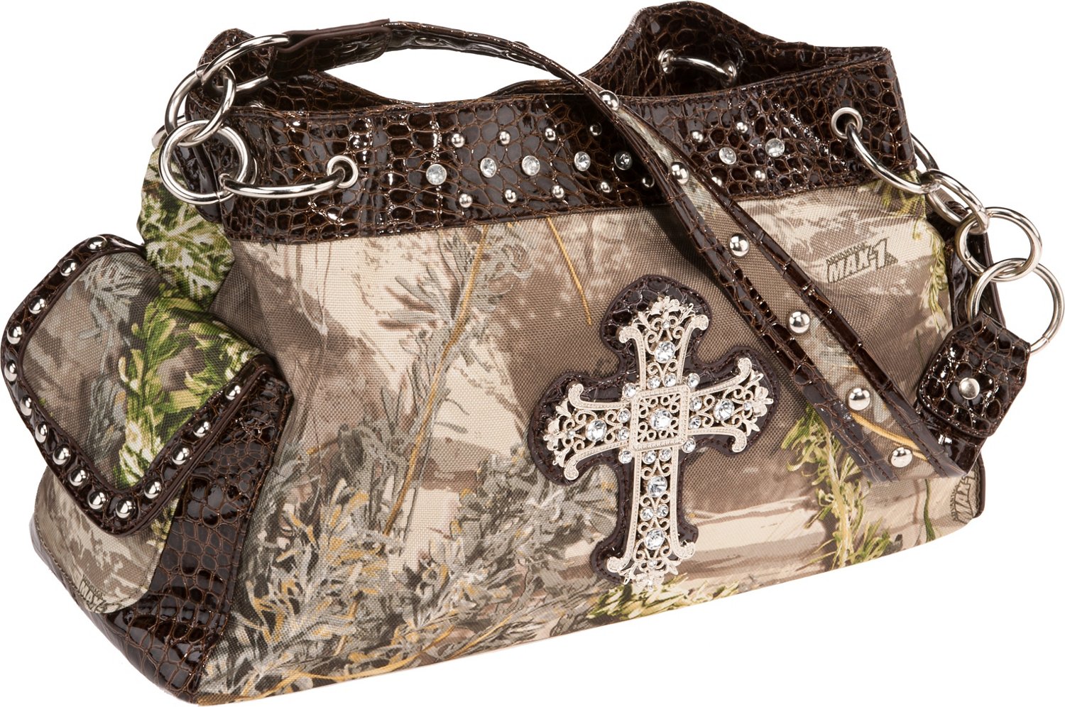 Realtree MAX-1 Cross Satchel with Rhinestones