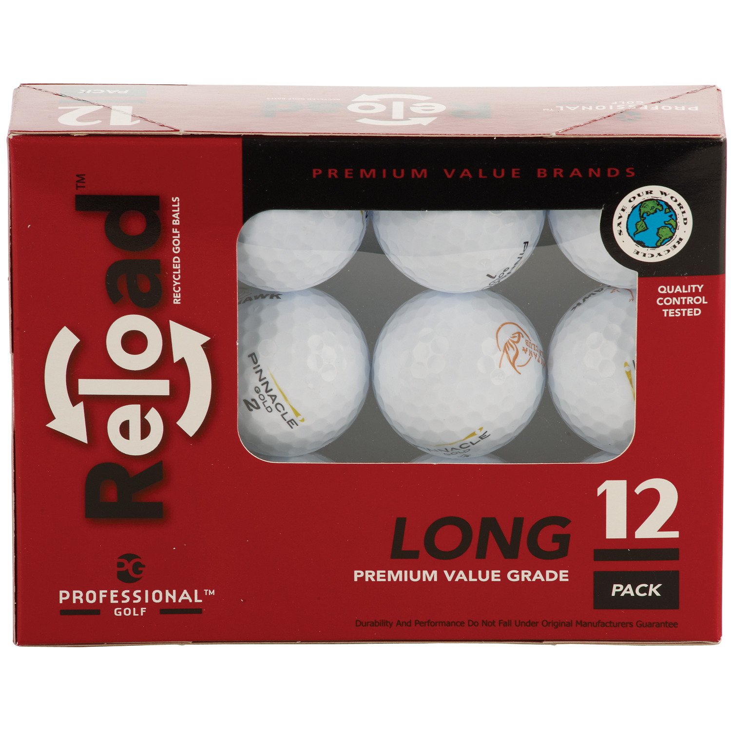 Reload™ Value Brands Recycled Golf Balls 12-Pack