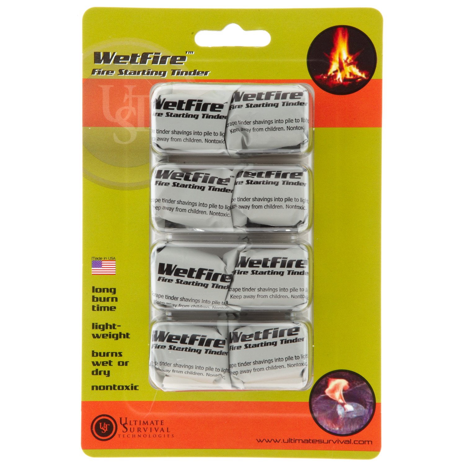 Ultimate Survival Tech WetFire™ Fire-Starting Tinder 8-Pack
