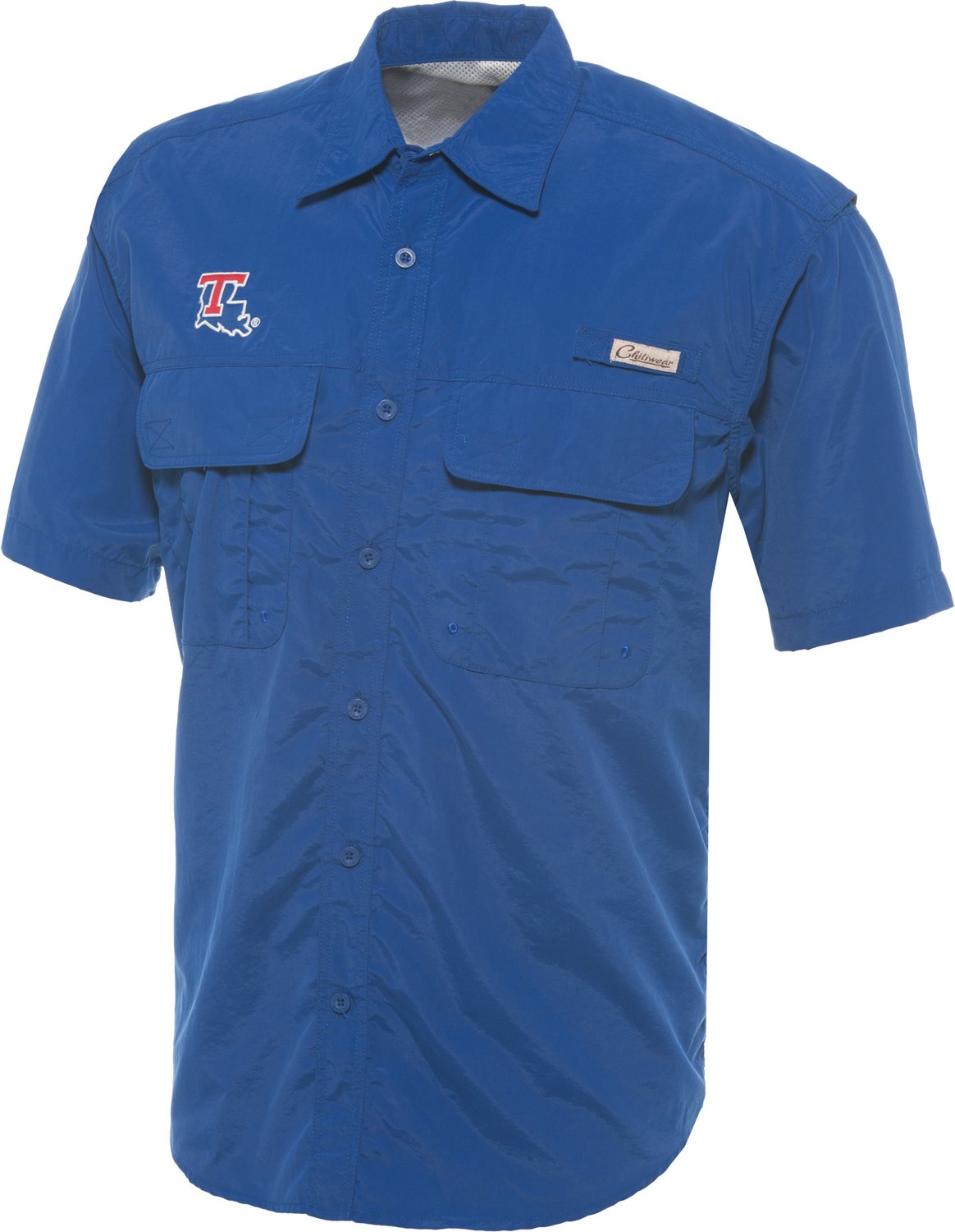 Colosseum Athletics Adults' Louisiana Tech Swivel Short Sleeve Shirt