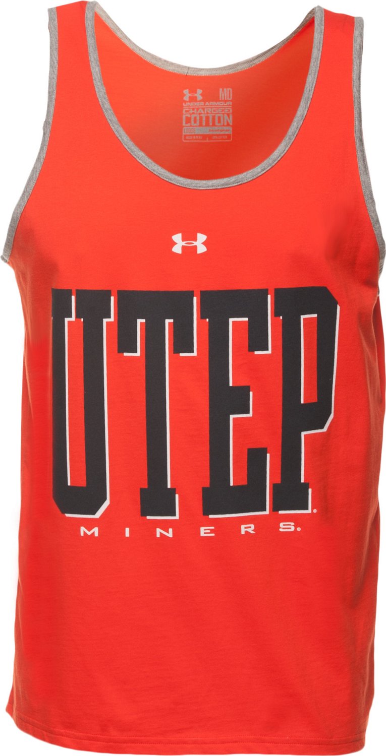 Under Armour® Men's University of Texas at El Paso Charged Cotton Tank Top