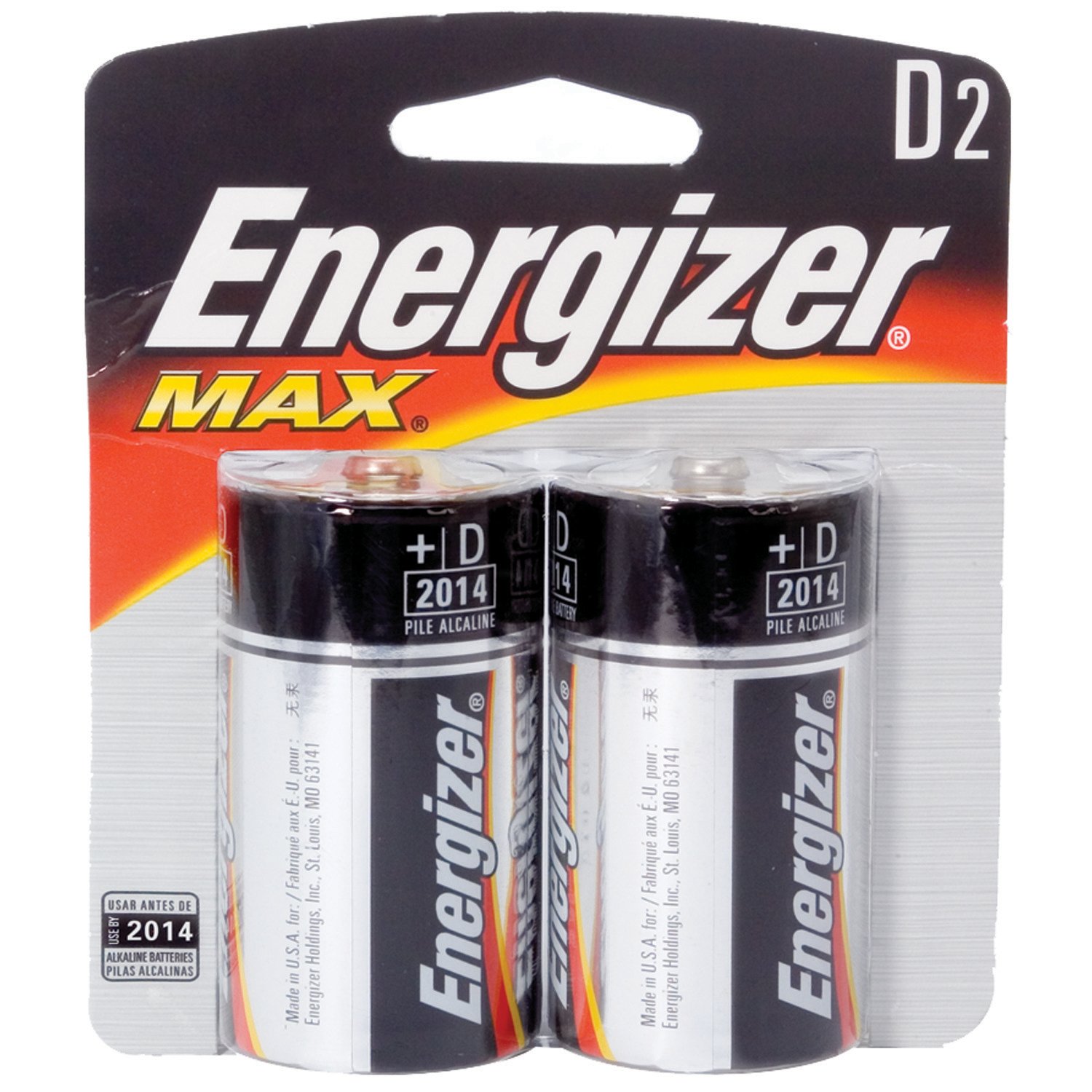 Energizer® Max D Batteries 2-Pack