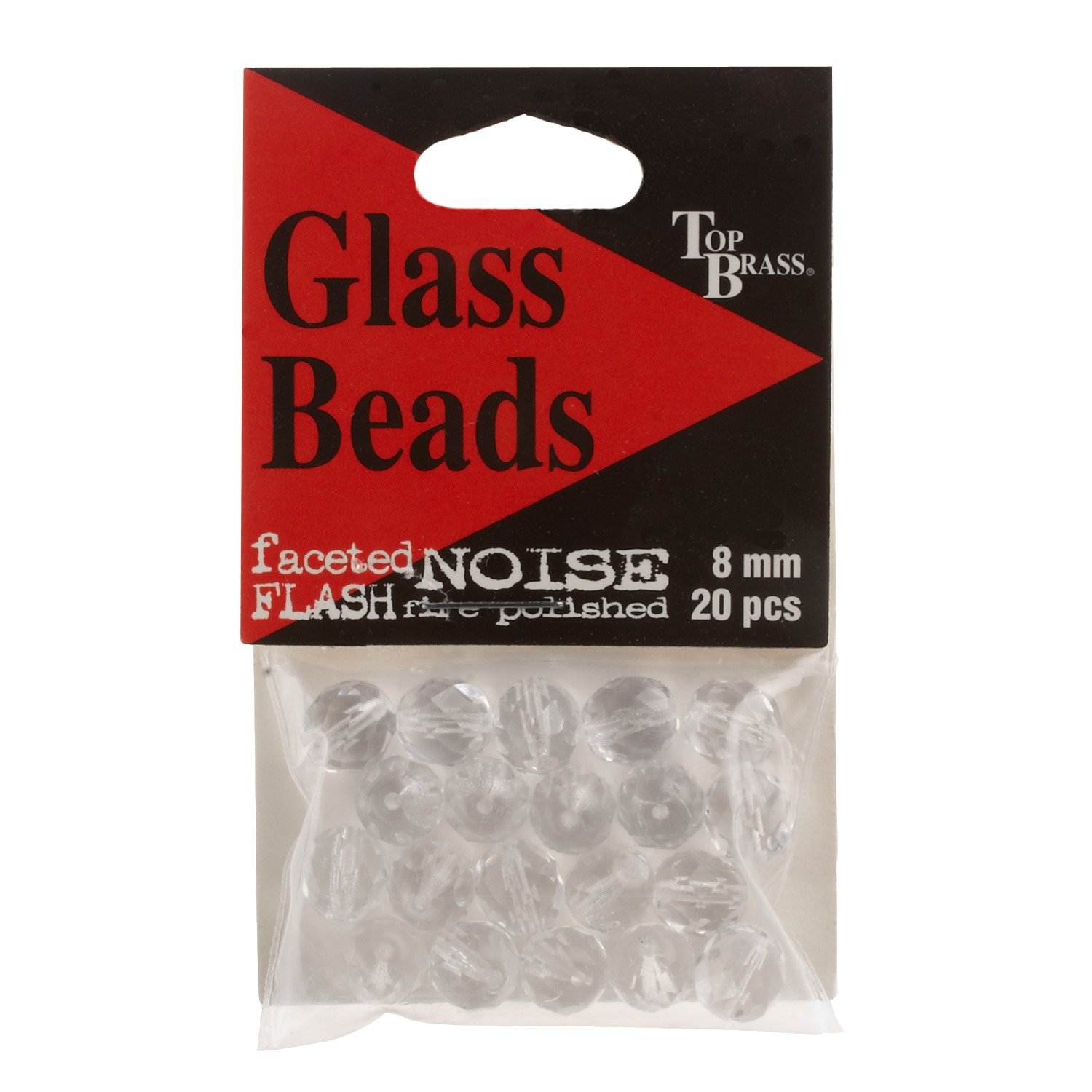 Top Brass Tackle Glass Beads 20-Pack