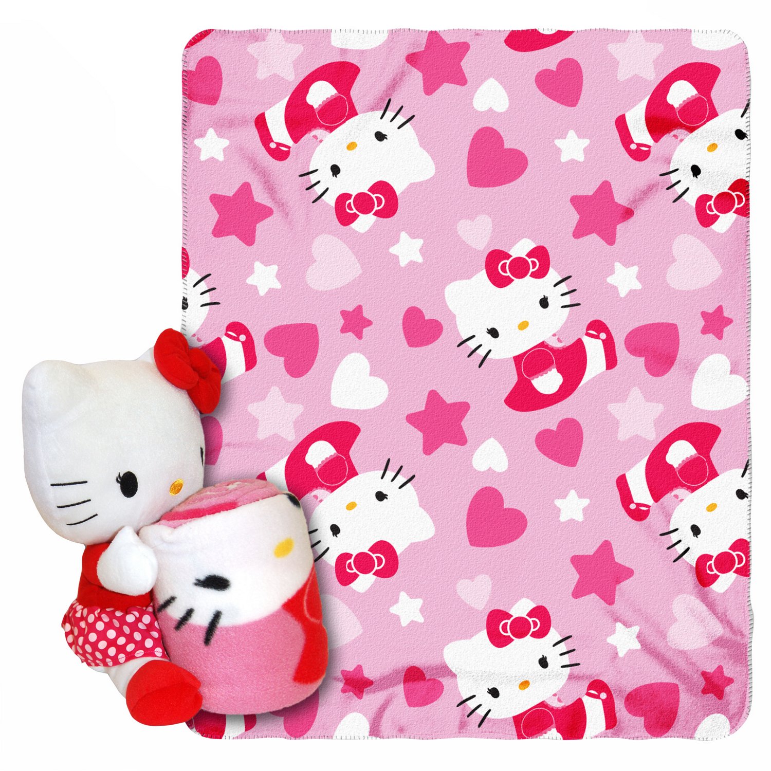 Northwest Kids' Throw with Plush Hugger