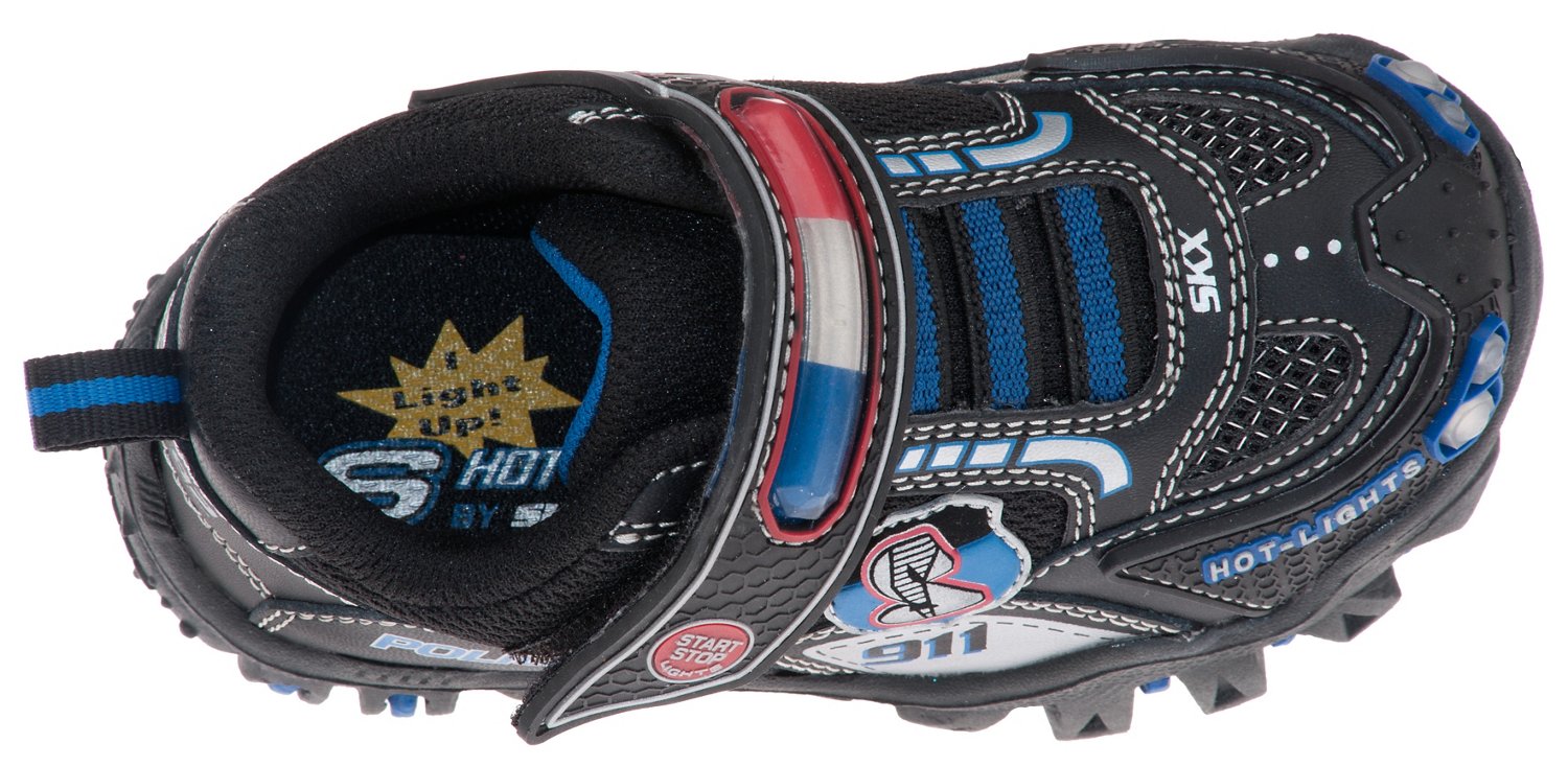 SKECHERS Toddler Boys' Hot Lights Damager Police II Shoes thumbnail