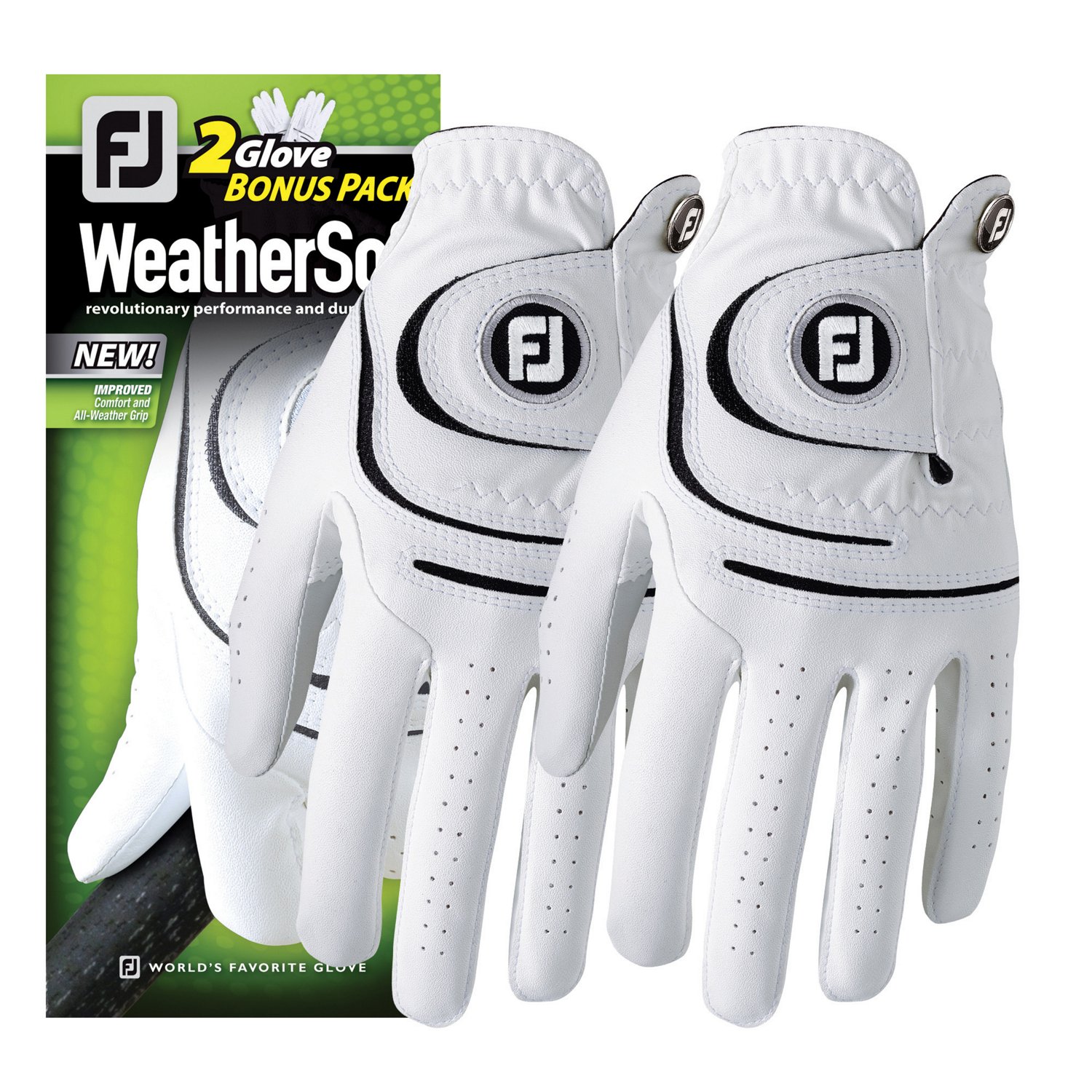 FootJoy Men's WeatherSof® Cadet Left-hand Golf Gloves 2-Pack