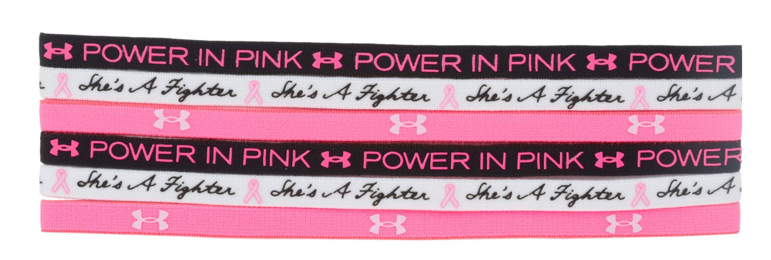 Under Armour® Women's Power In Pink Mini Headbands 6-Pack thumbnail