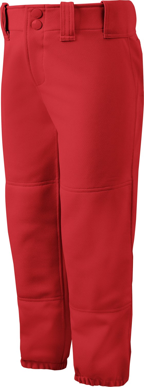 red girls softball pants