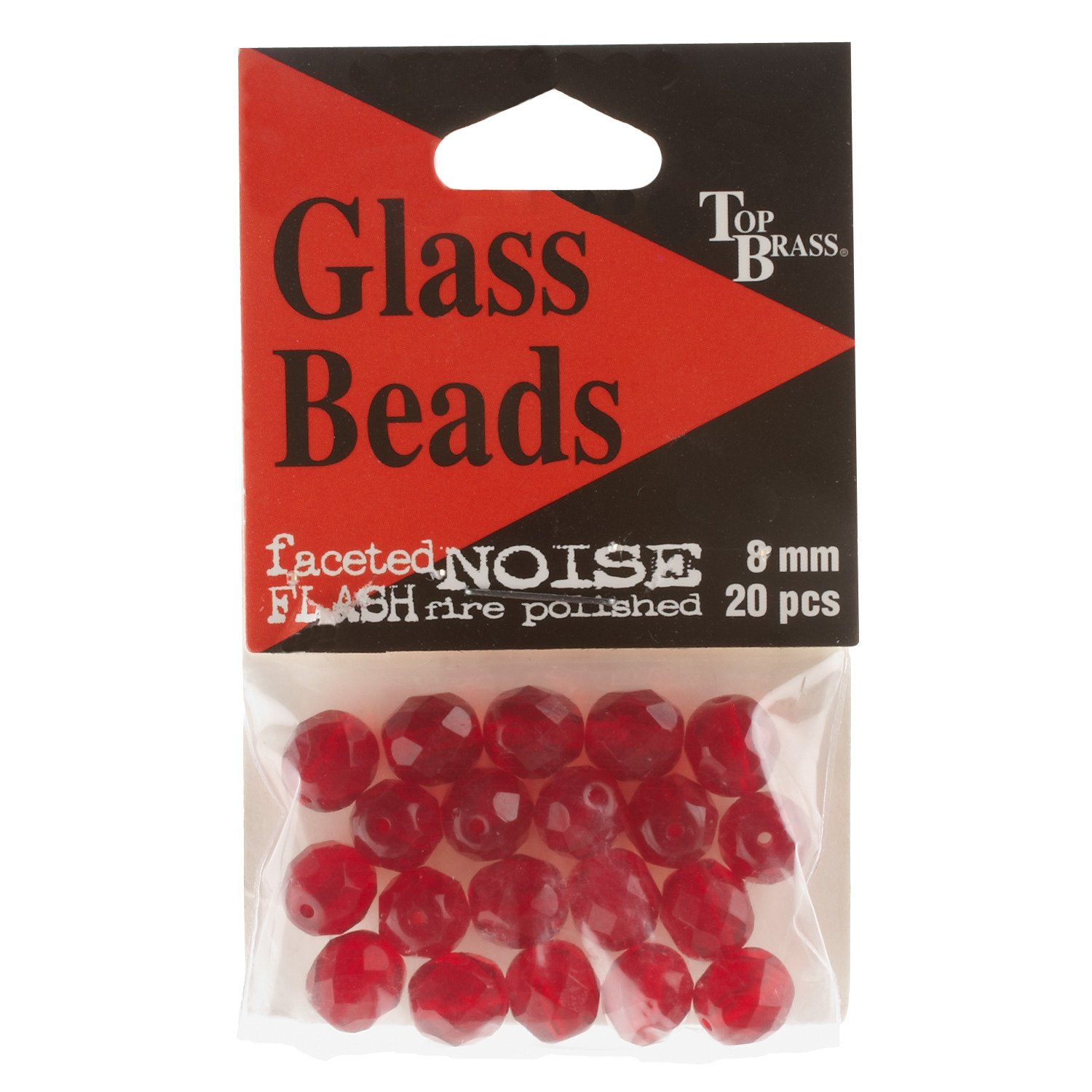 Top Brass Tackle Glass Beads 20-Pack