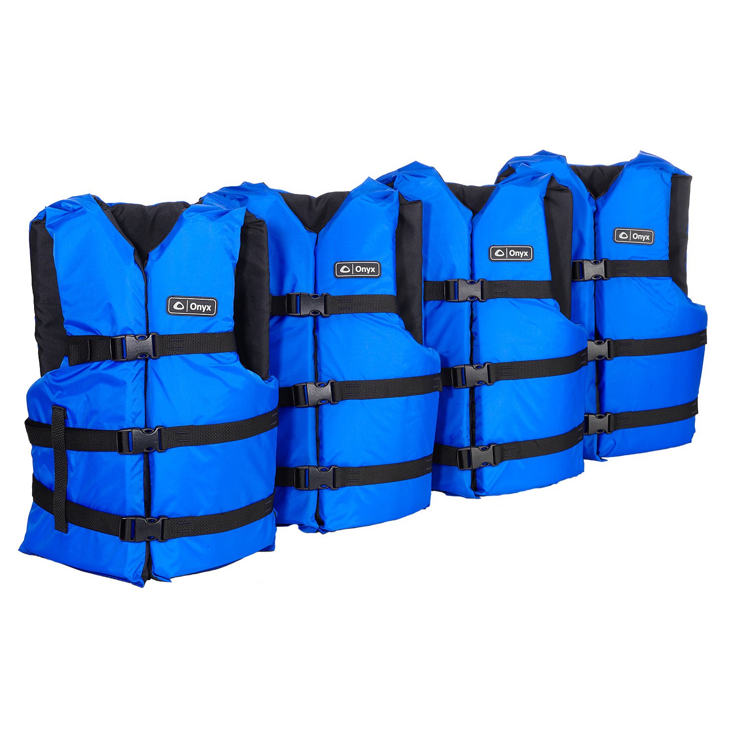 Onyx Outdoor Adults' General Purpose Boating Vests 4-Pack