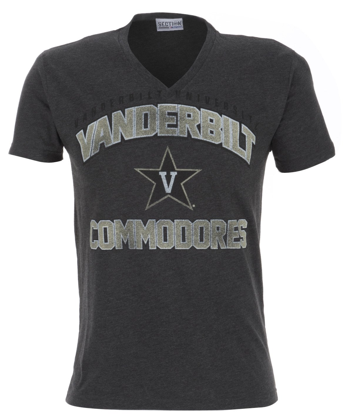 Majestic Adults' Vanderbilt University Section 101 V-neck T-shirt