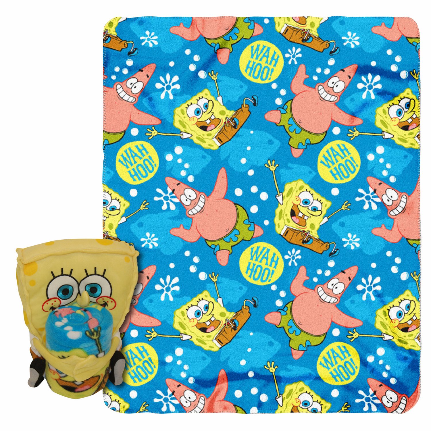 Northwest Kids' Throw with Plush Hugger