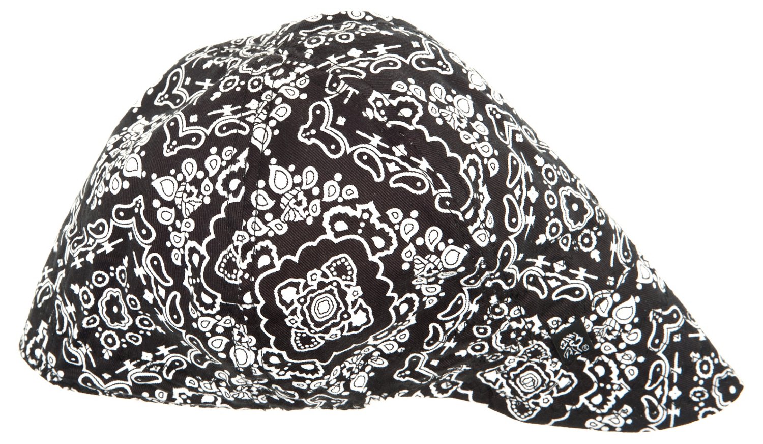 ZANHeadgear® Adults' Black Paisley Pattern Welder's Cap