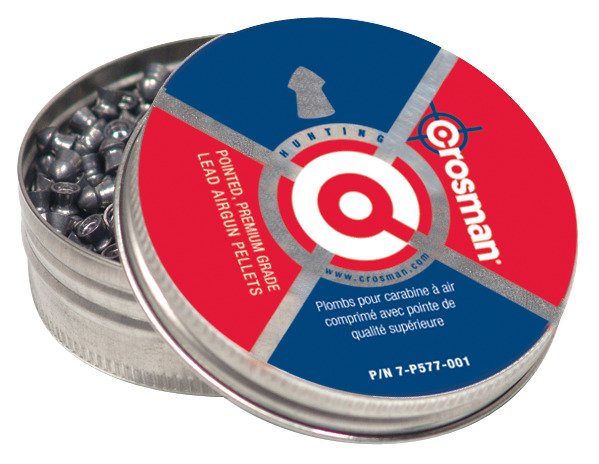 Crosman Pointed Pellets .177 7.4-Grain Air Gun Ammunition