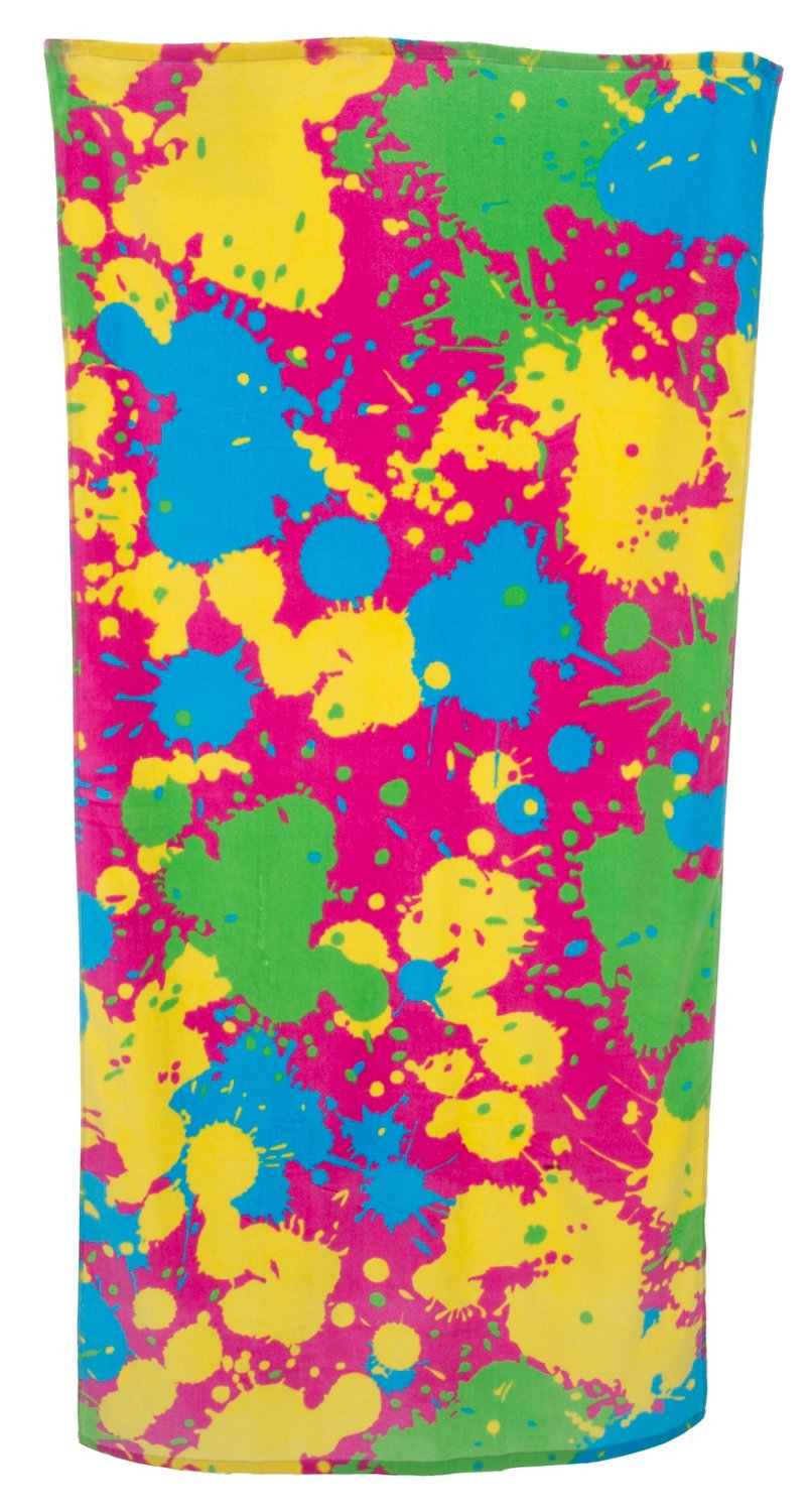 O'rageous® Spring Splatter 28"W x 60"L  Beach Towel thumbnail