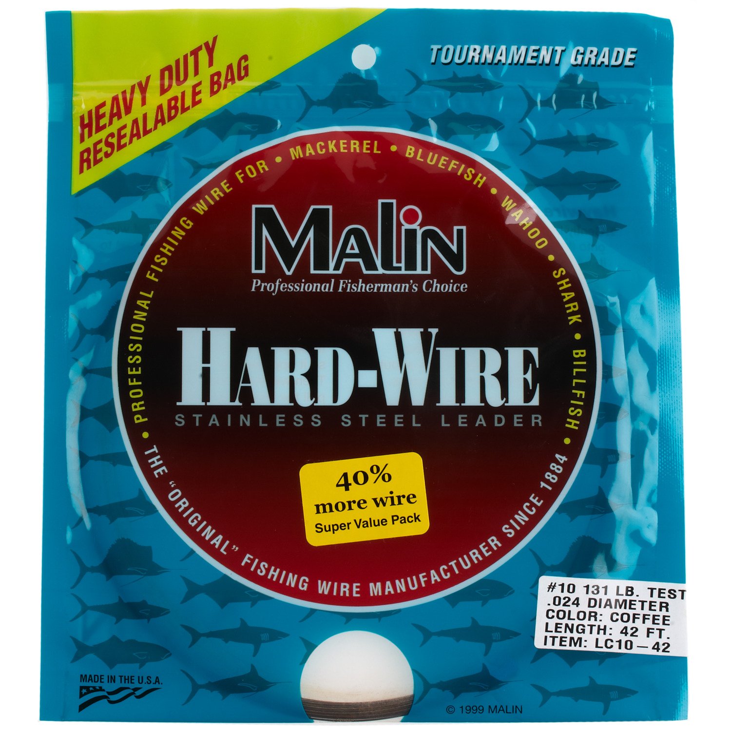 Malin 42' Hard-Wire Stainless-Steel Leader