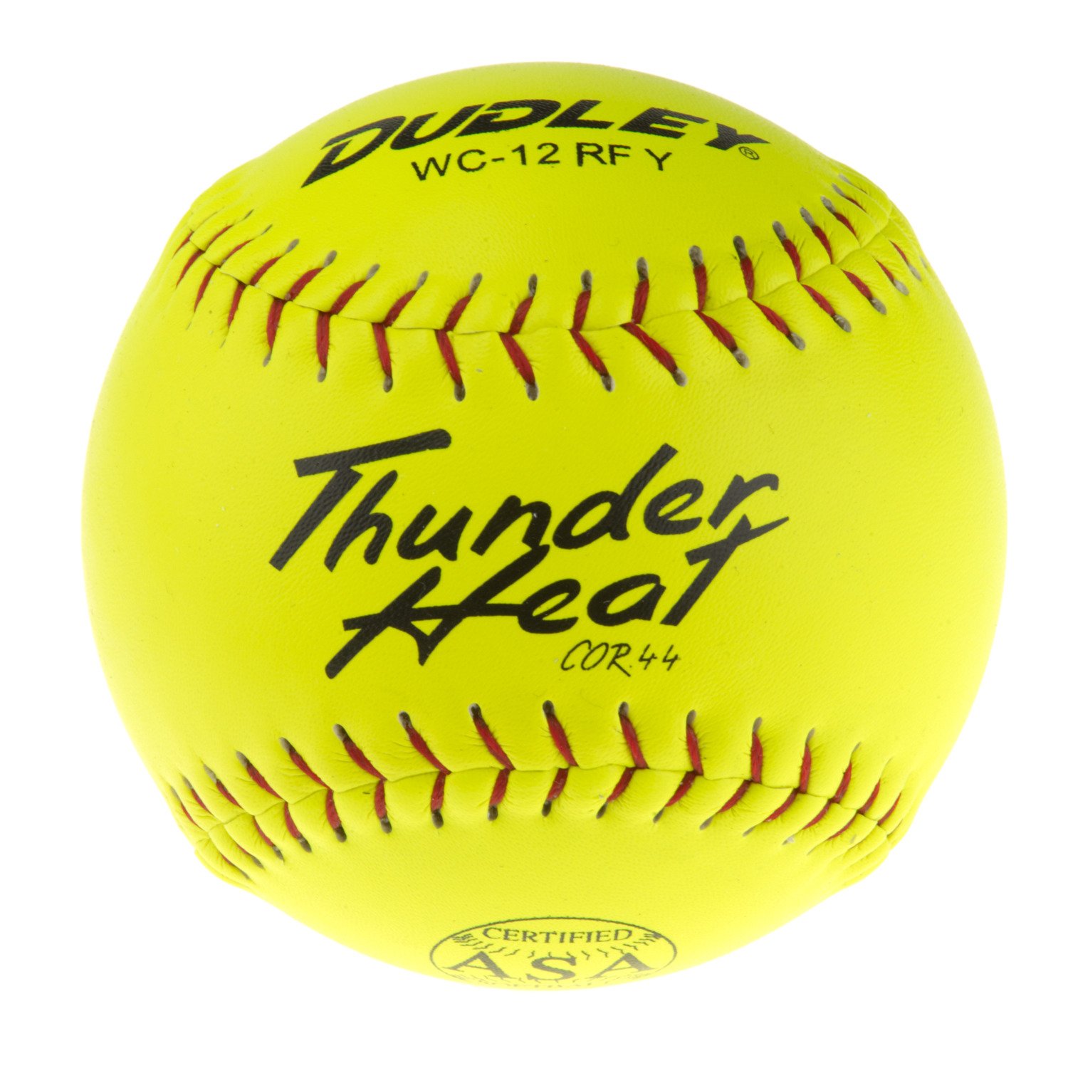Dudley 12" Yellow Composite Slow-Pitch Softball thumbnail
