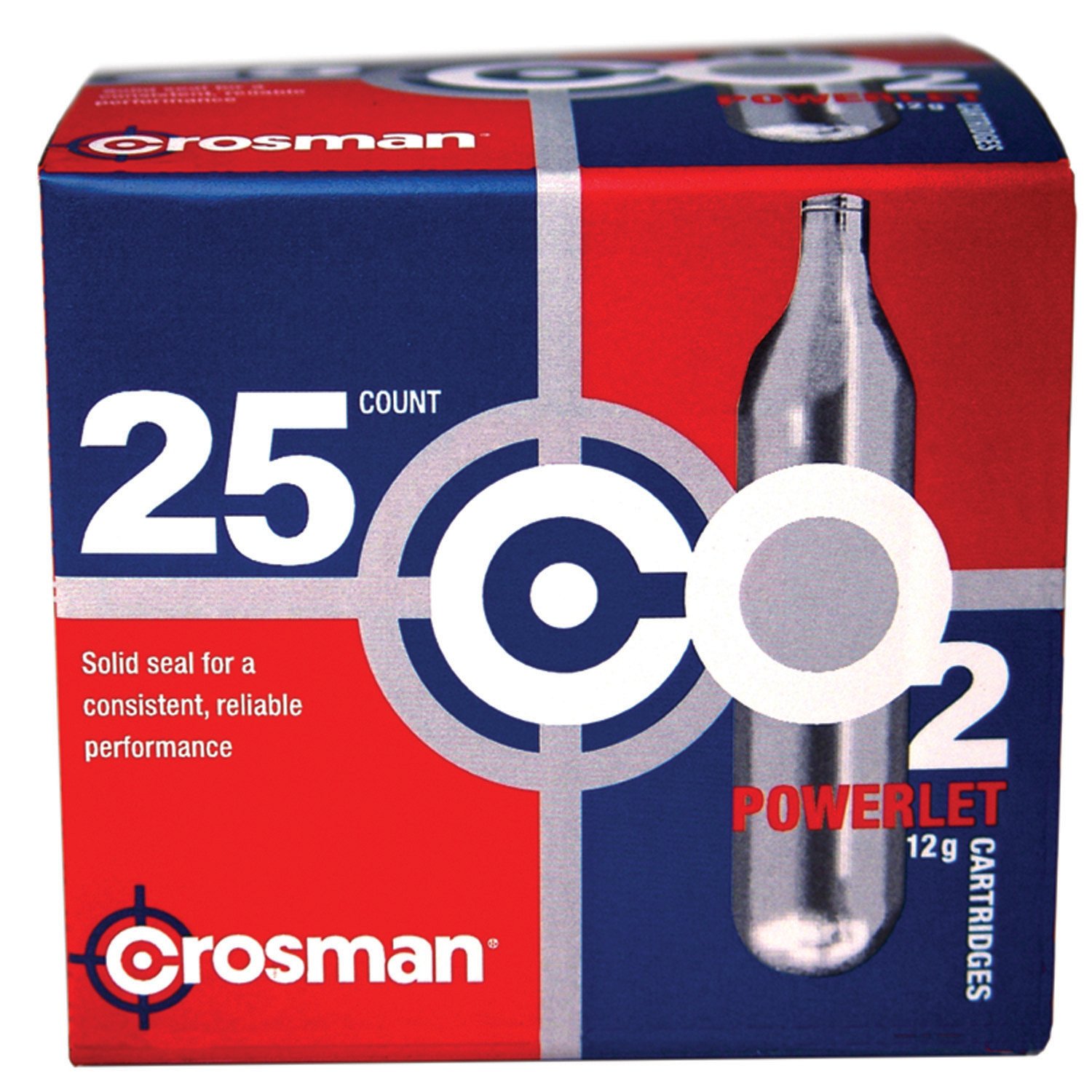 Crosman Copperhead Powerlet 12-Gram COâ Cartridges 25-Pack