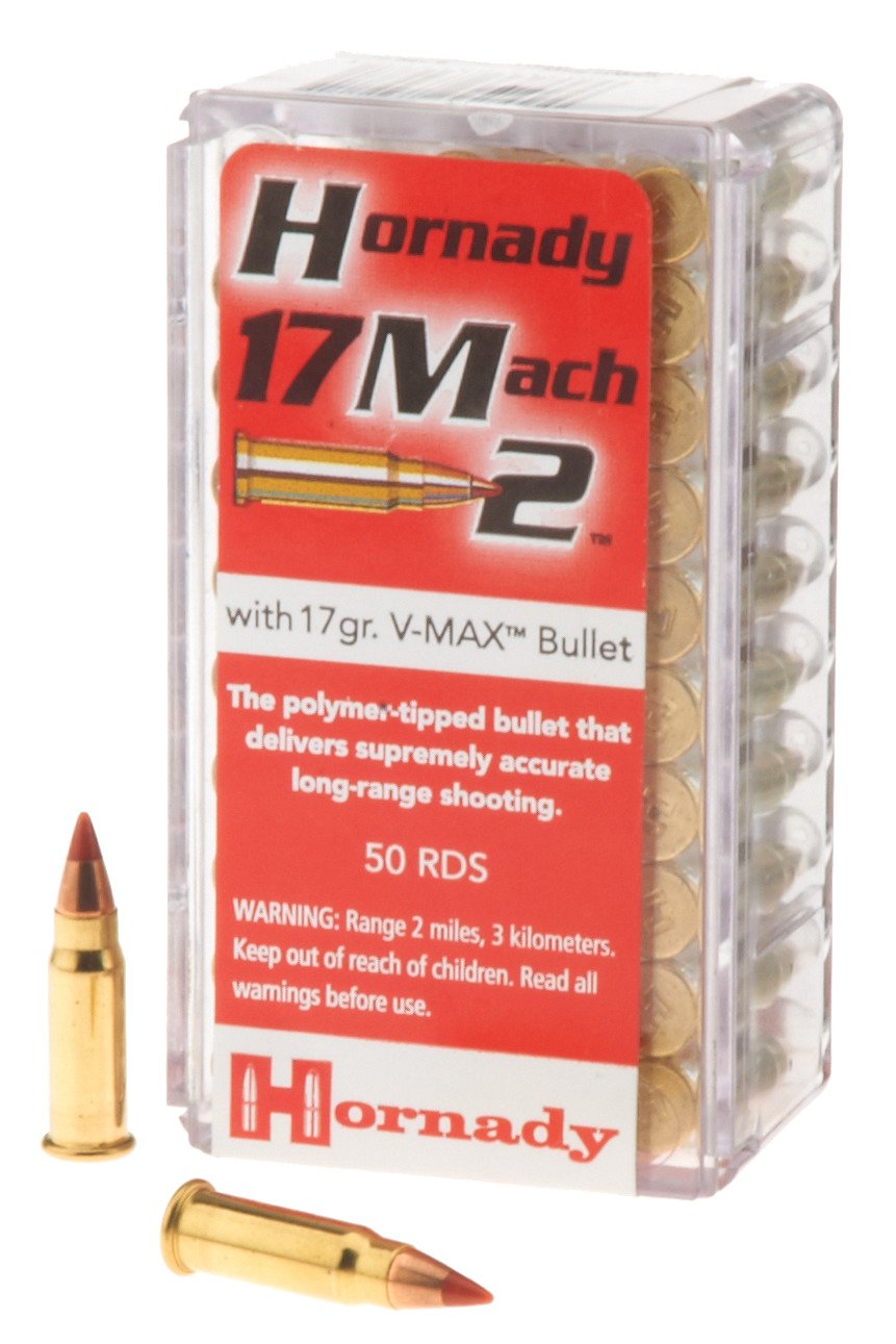 Hornady V-MAX .17 Mach2® 17-Grain Rimfire Ammunition
