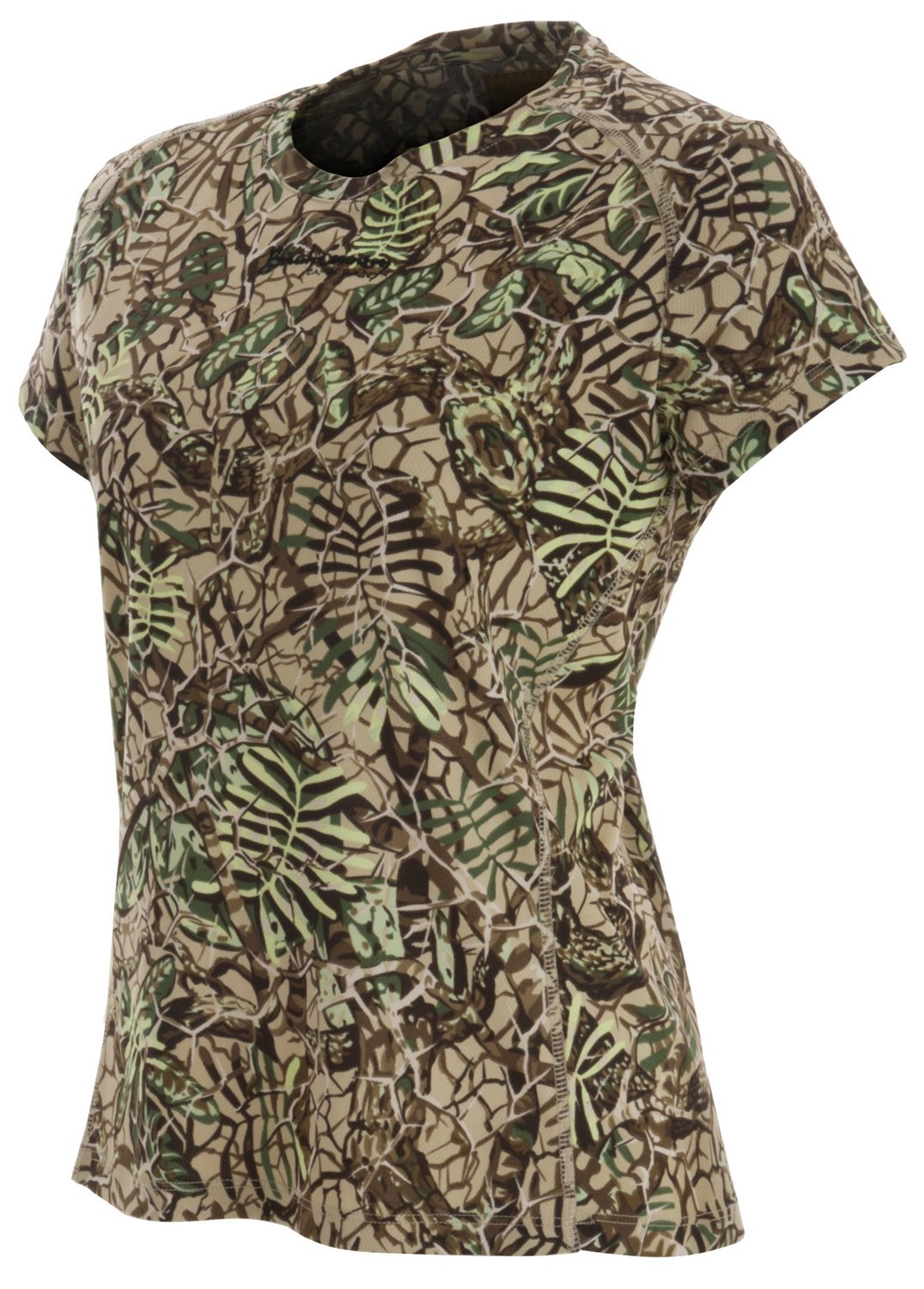 Brush Country Camouflage Women's Allover Camo Short Sleeve Pocket T-shirt