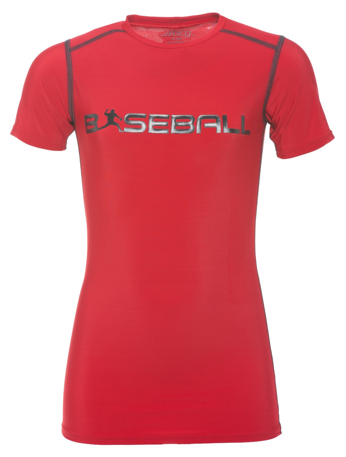 BCG Boys' Printed Compression Short Sleeve Crew Neck T-shirt
