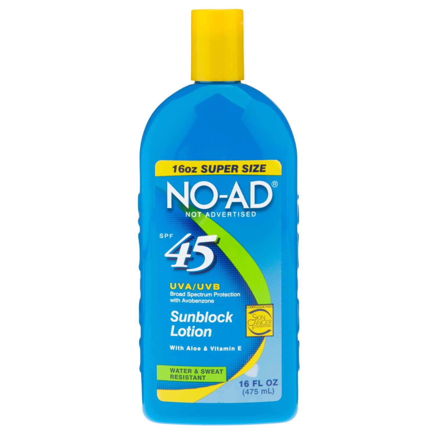 NO-AD® 16 oz. SPF 45 Sunblock