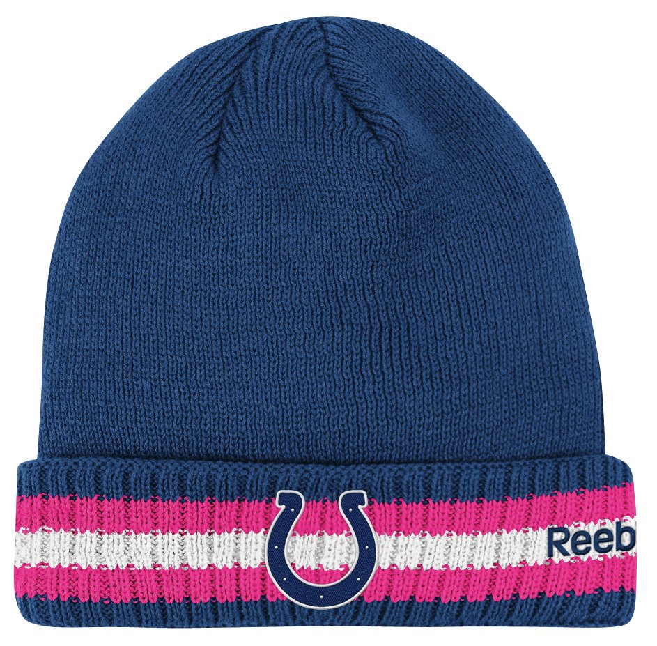 Reebok Men's Indianapolis Colts BCA Sideline Cuffed Knit Cap