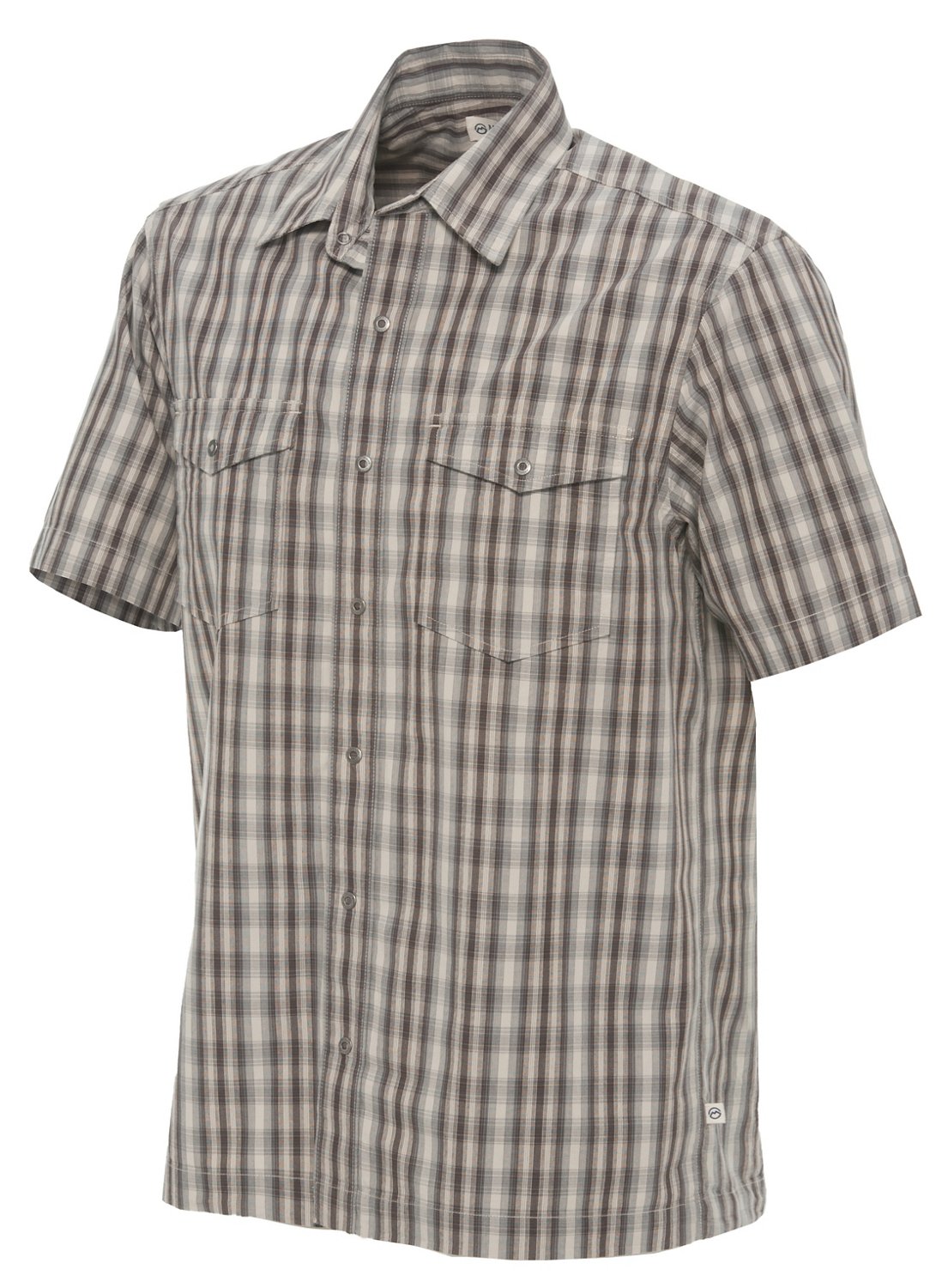Magellan Outdoors Men's Short Sleeve Bias Plaid Shirt