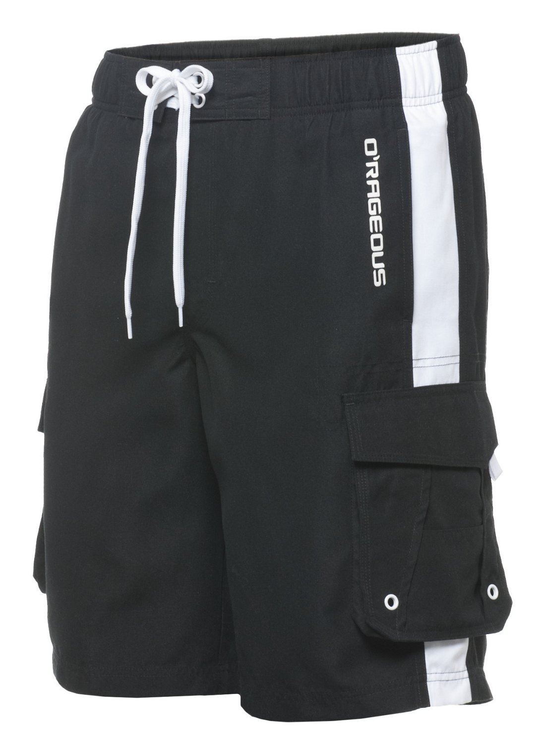 O'rageous® Men's Side-Taped Cargo E-Board Swim Trunk