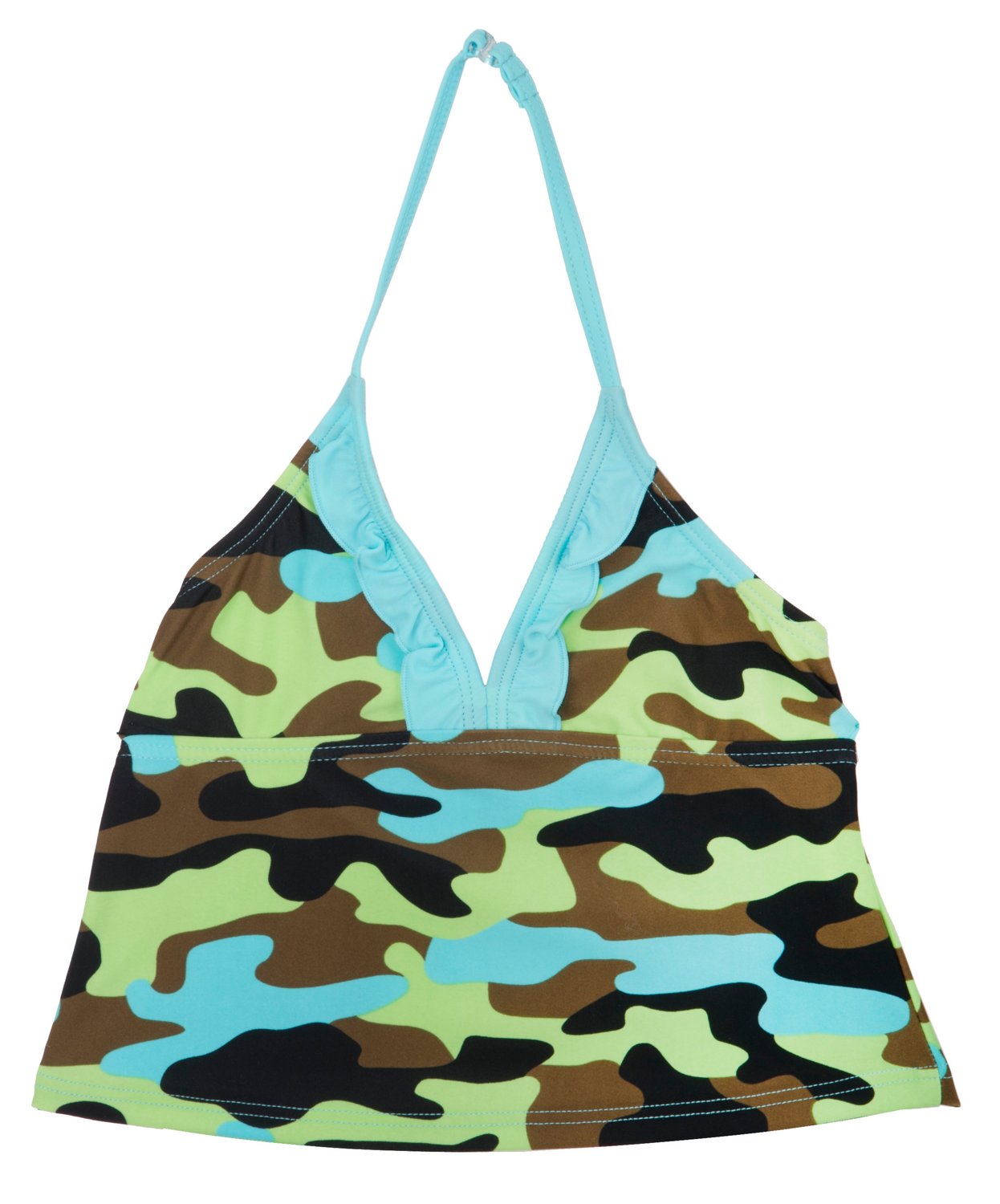 O'rageous® Girls' Bomb Squad Ruffle Trikini