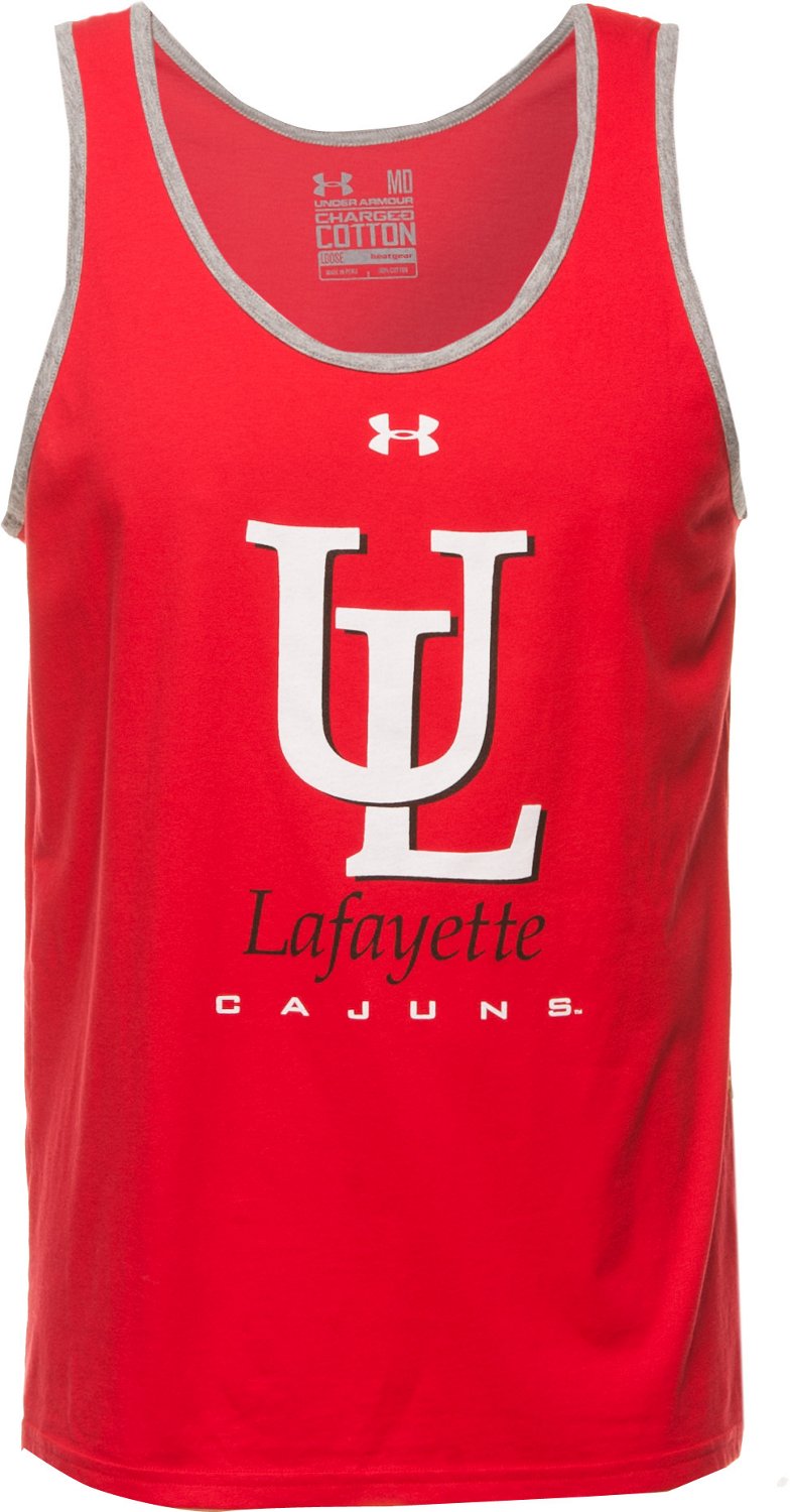 Under Armour® Men's University of Louisiana at Lafayette Charged Cotton Tank Top