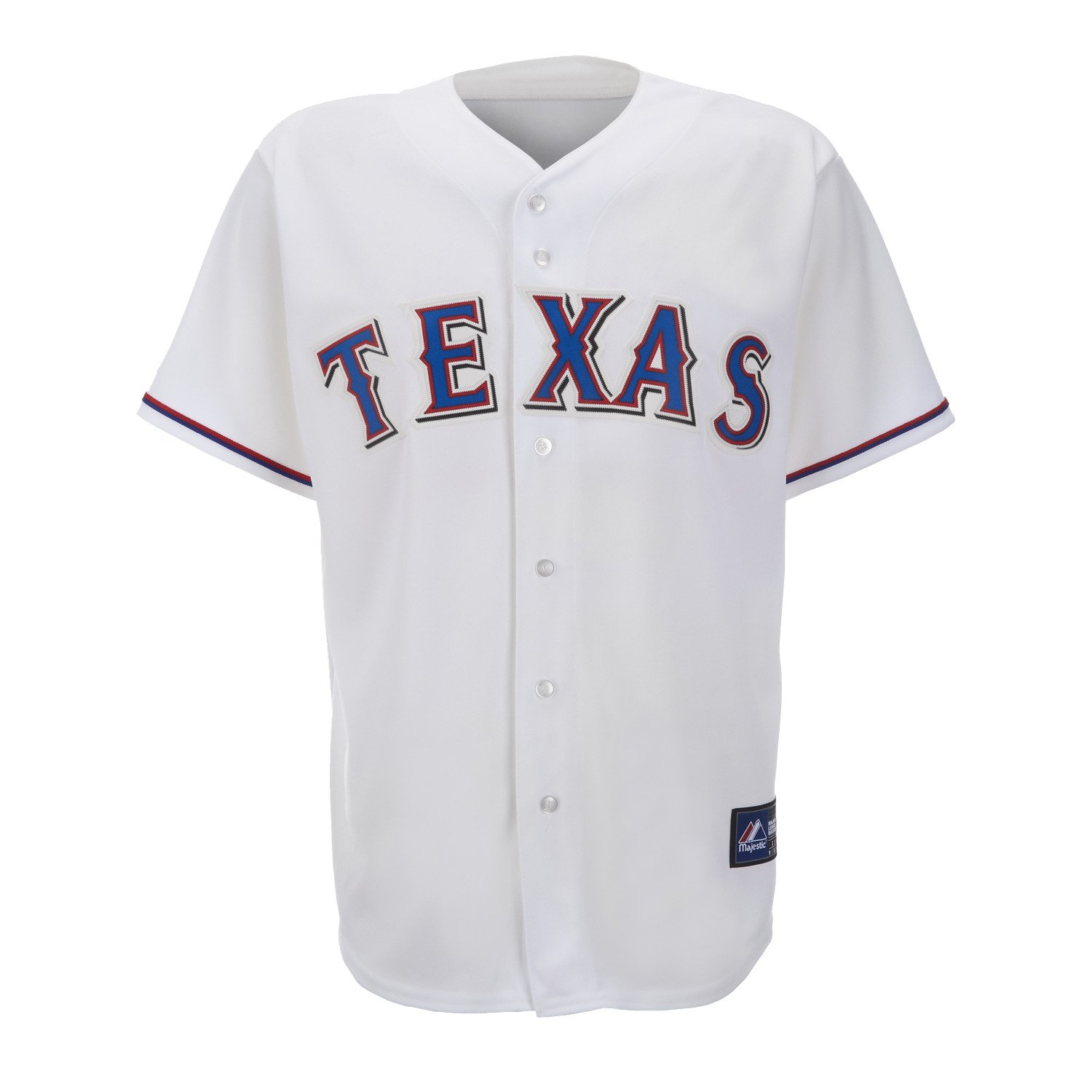 Majestic Adults' Texas Rangers Replica Home Baseball Jersey