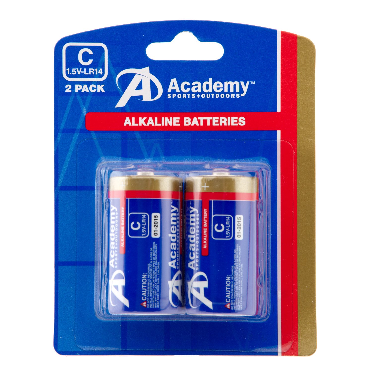 Academy C-Cell Batteries 2-Pack