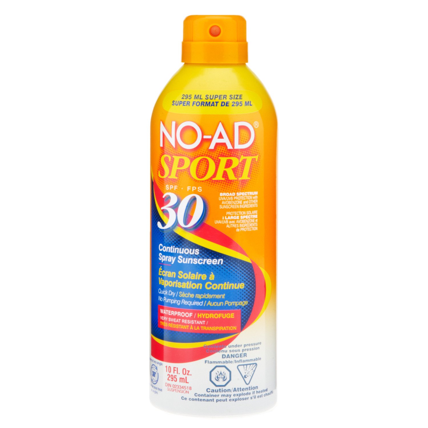 NO-AD® Sport 10 oz. SPF 30 Continuous Spray Sunblock