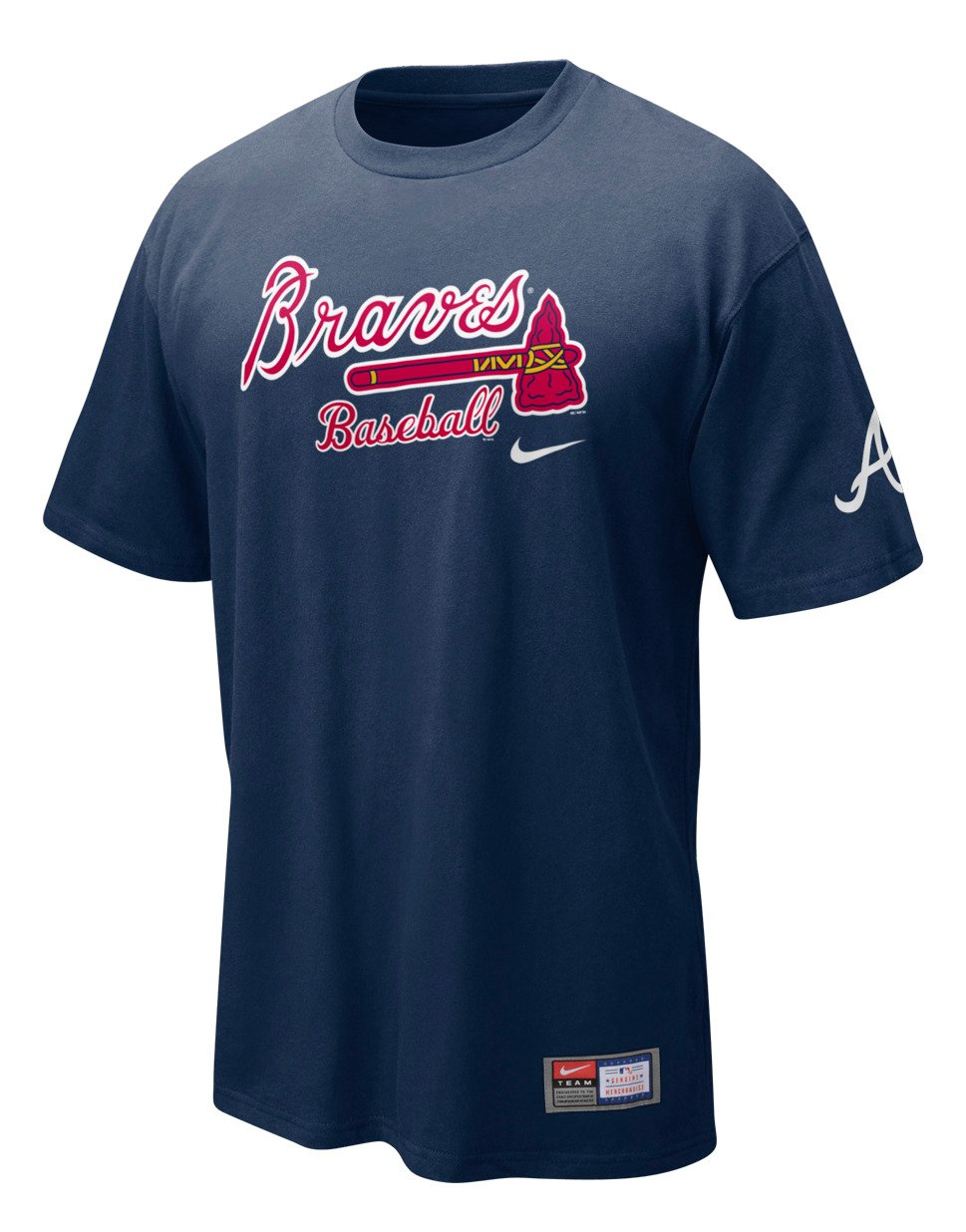 Nike Adults' Atlanta Braves Short Sleeve Practice T-shirt