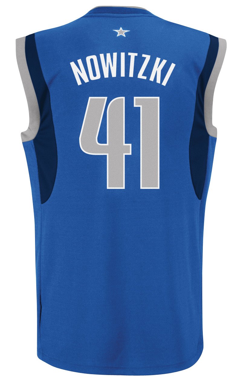 adidas Men's Dallas Mavericks Dirk Nowitzki #41 Revolution 30 Replica Jersey thumbnail