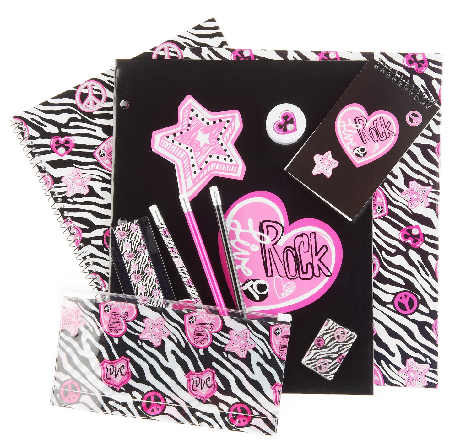 Accessories 22 Girls' 11-Piece Stationery Set