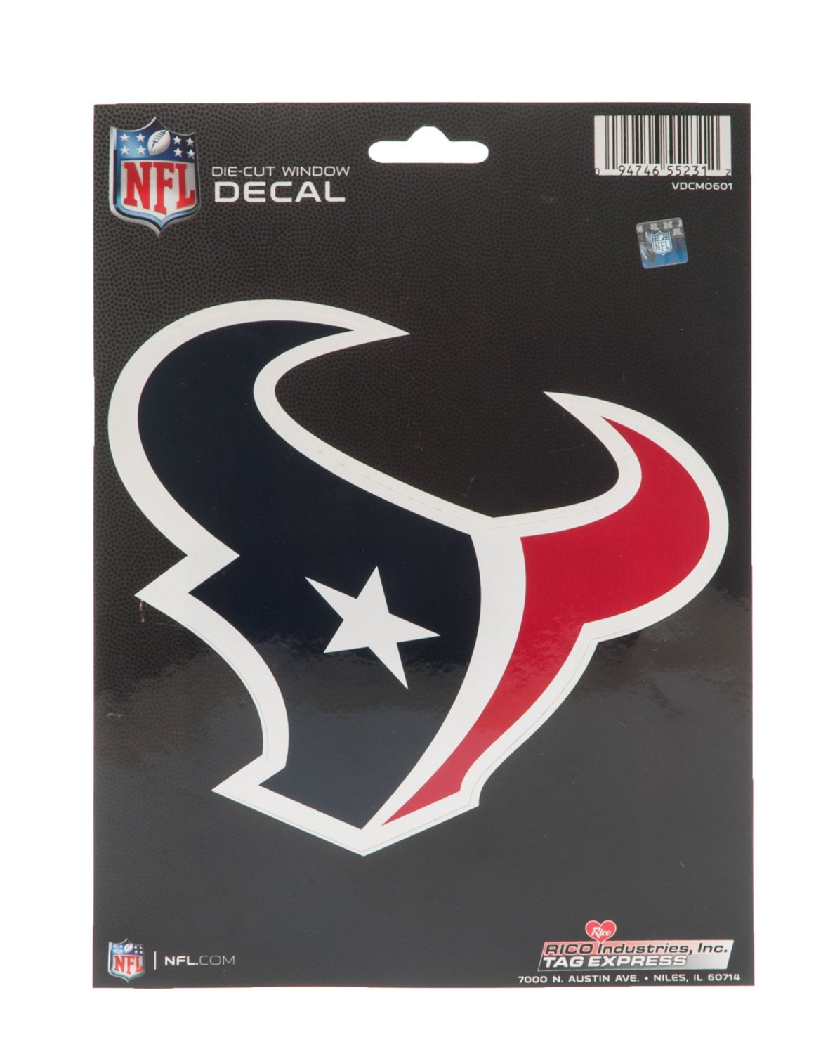 Tag Express Houston Texans Medium Die-Cut Decal