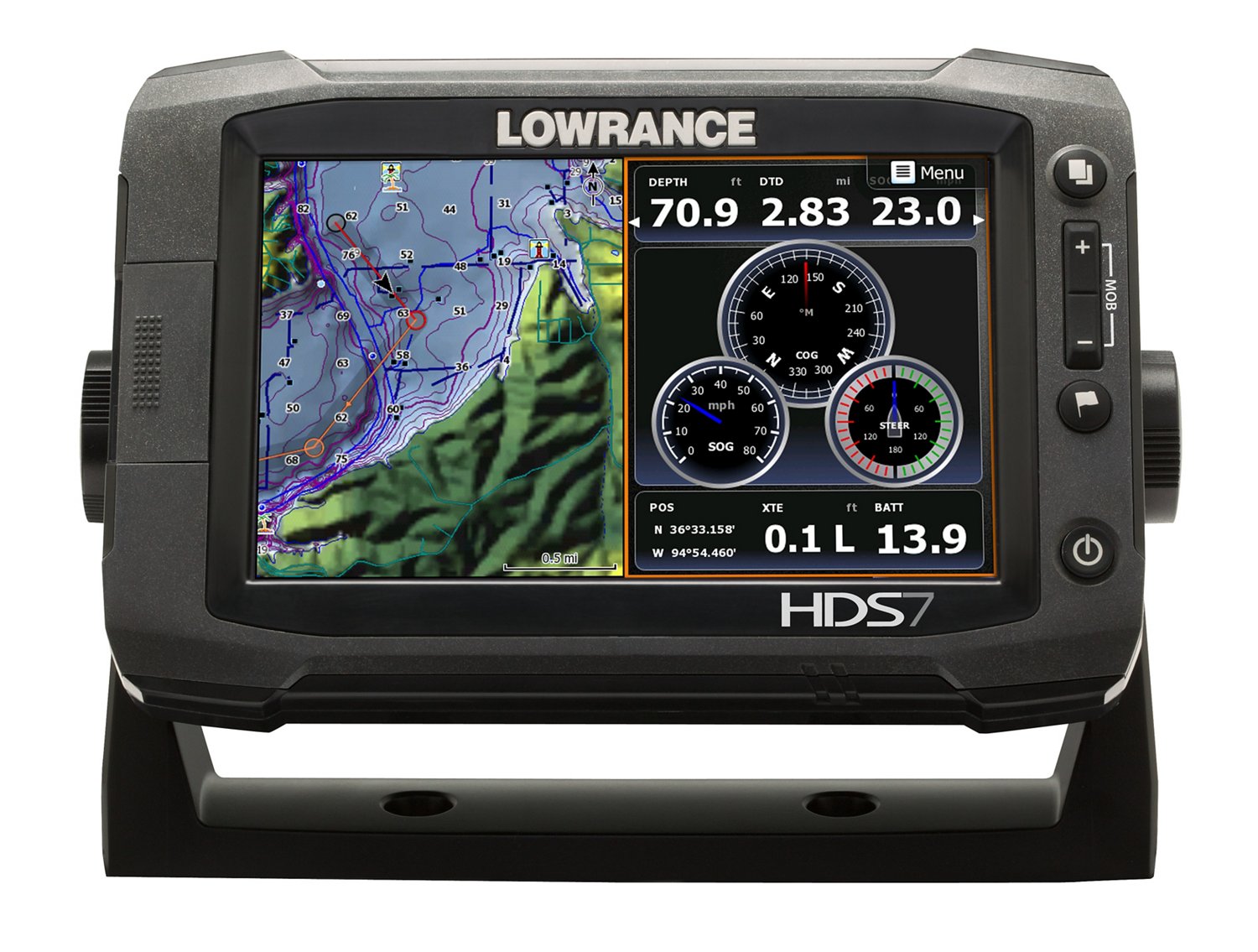 Lowrance Gen2 HDS-7 Touch Screen Fishfinder/ Chartplotter thumbnail