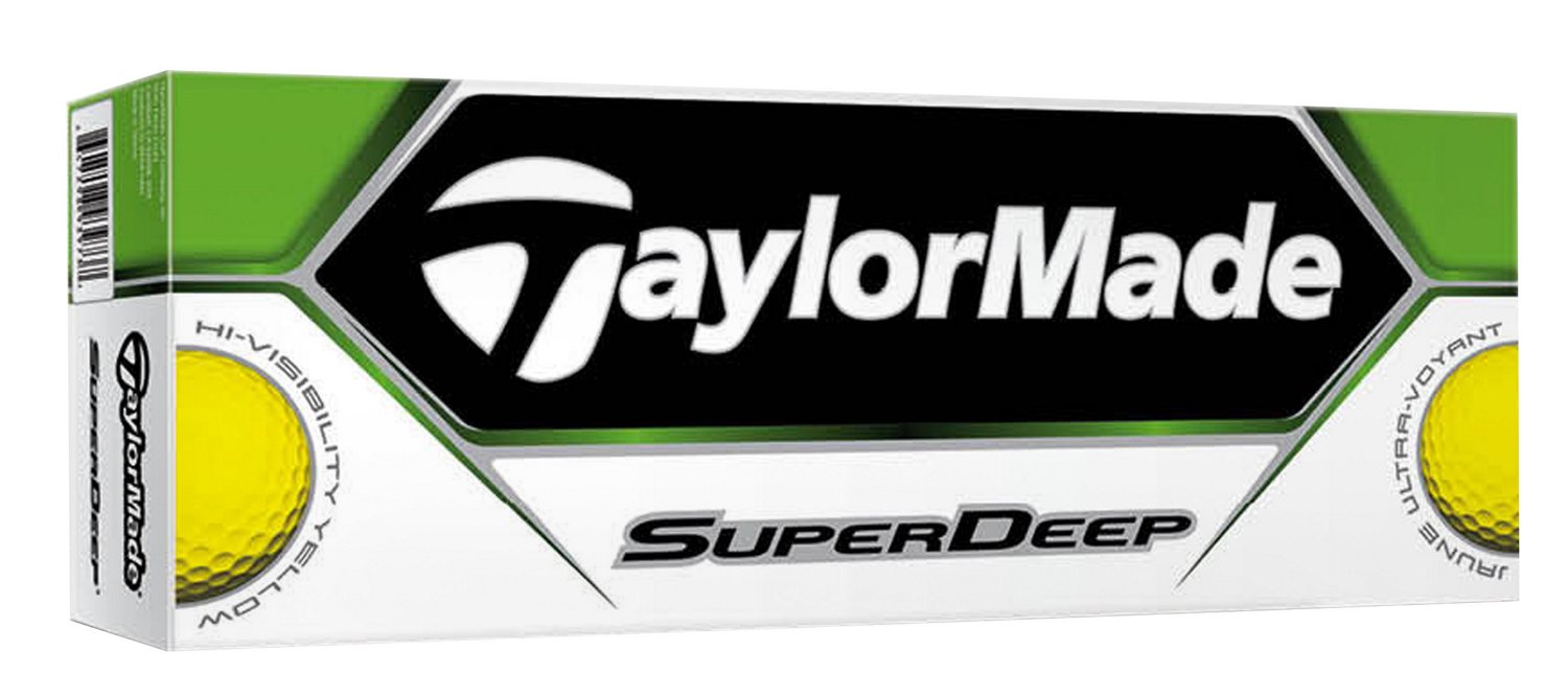 TaylorMade SuperDeep Yellow Golf Balls 12-Pack