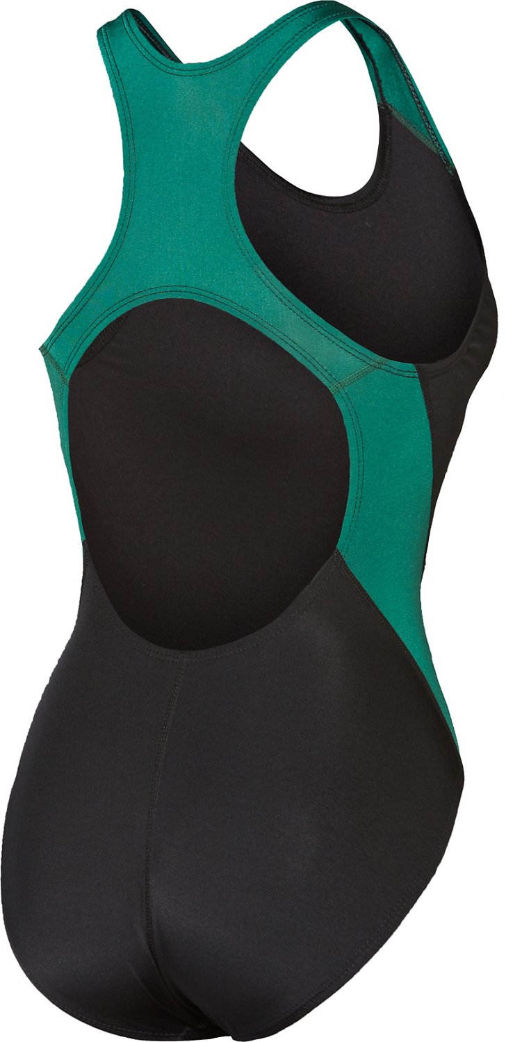 Dolfin Womens Ocean Panel Performance Back 1 Piece Swimsuit Academy