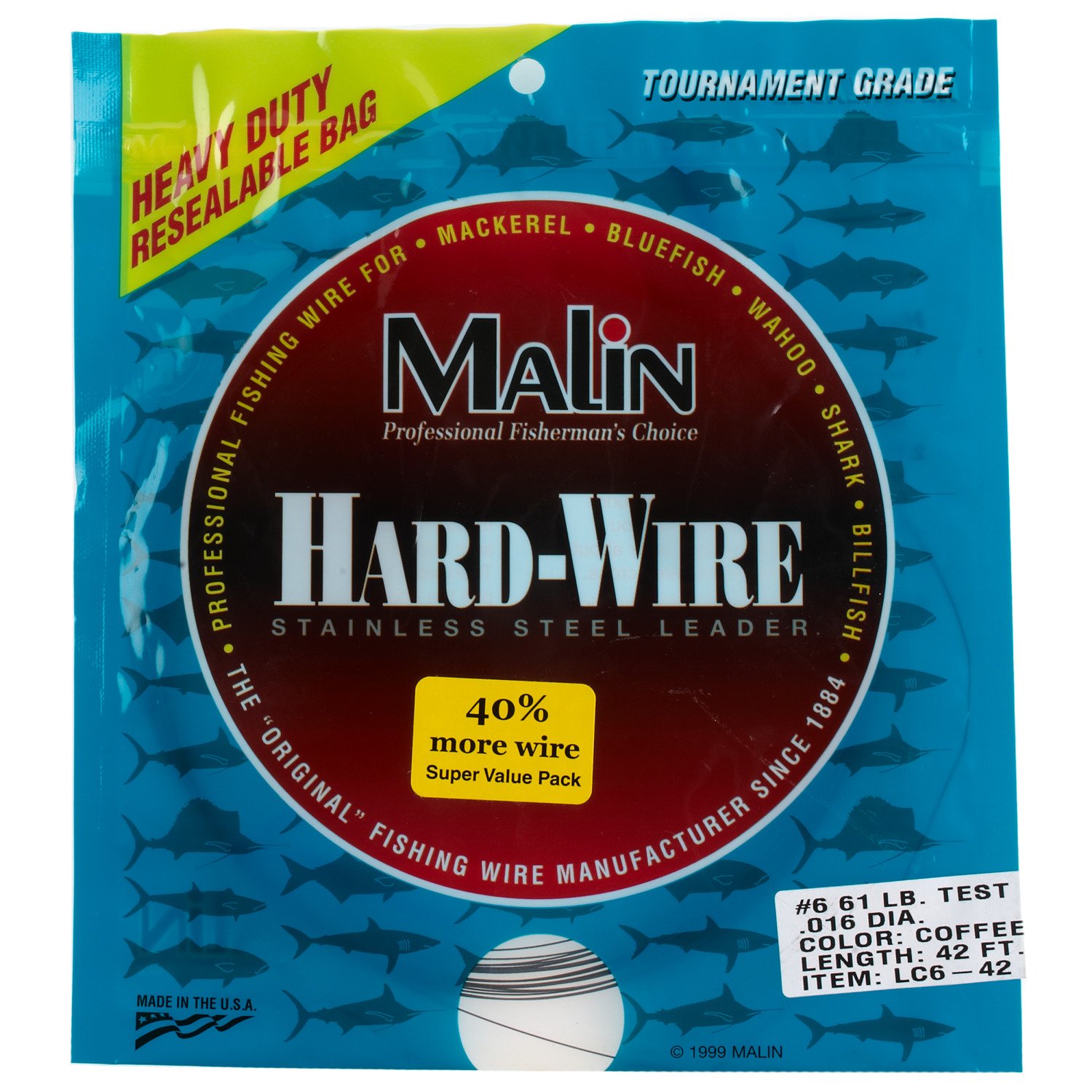 Malin Size 6 42' Wire Leader