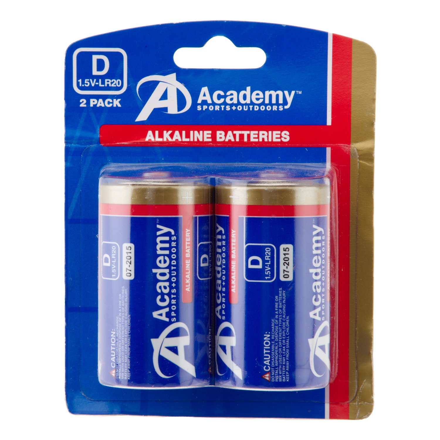 Academy D-Cell Batteries 2-Pack