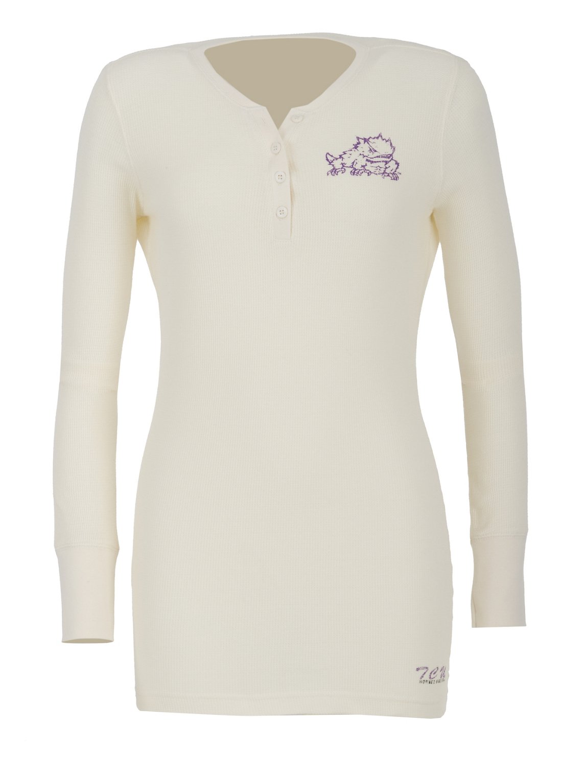 Colosseum Athletics Women's Texas Christian University Shadow Henley Polo